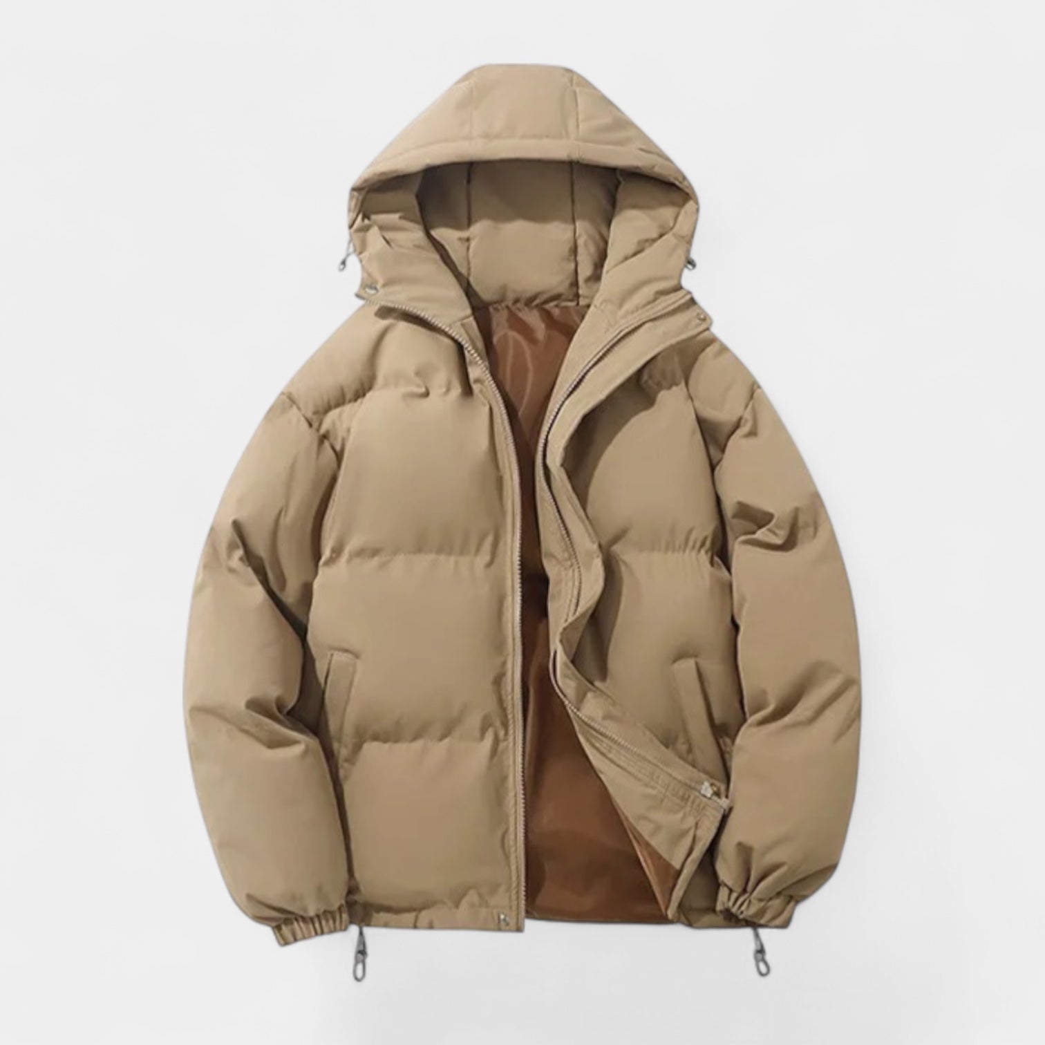 Vintares | Puffer Jacket with Hood for Men