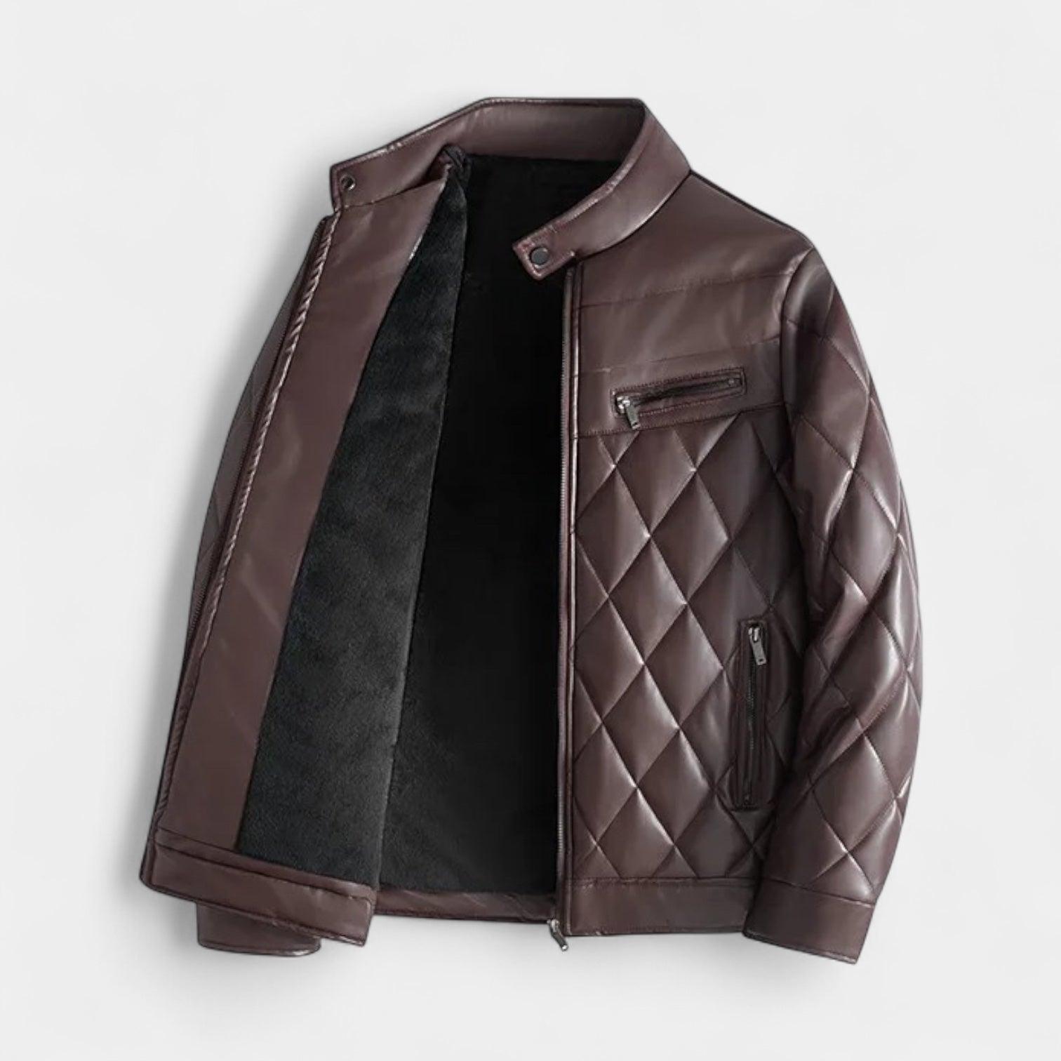 Vintares | Padded Biker Jacket for Men