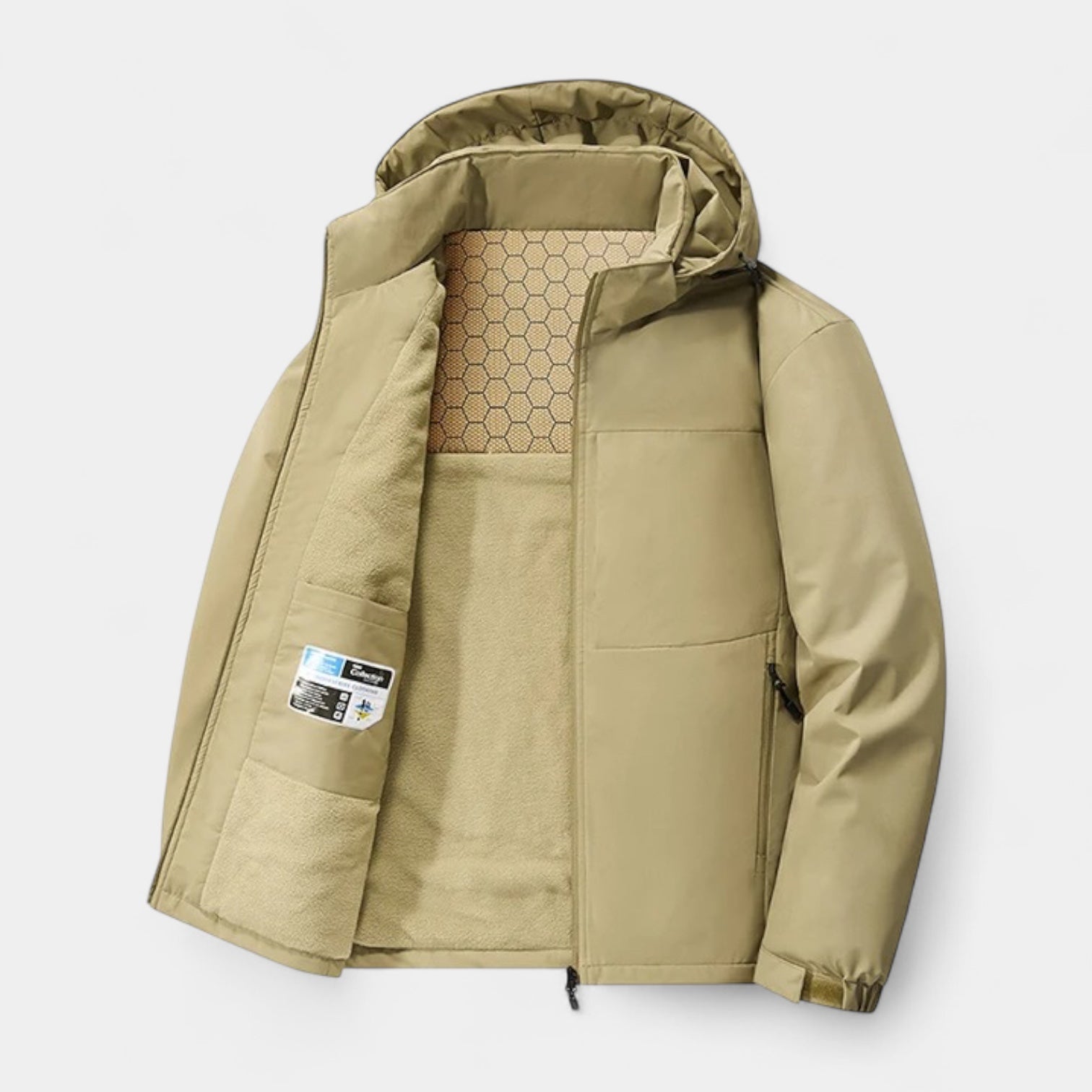 Vintares | Waterproof Hooded Winter Jacket for Men