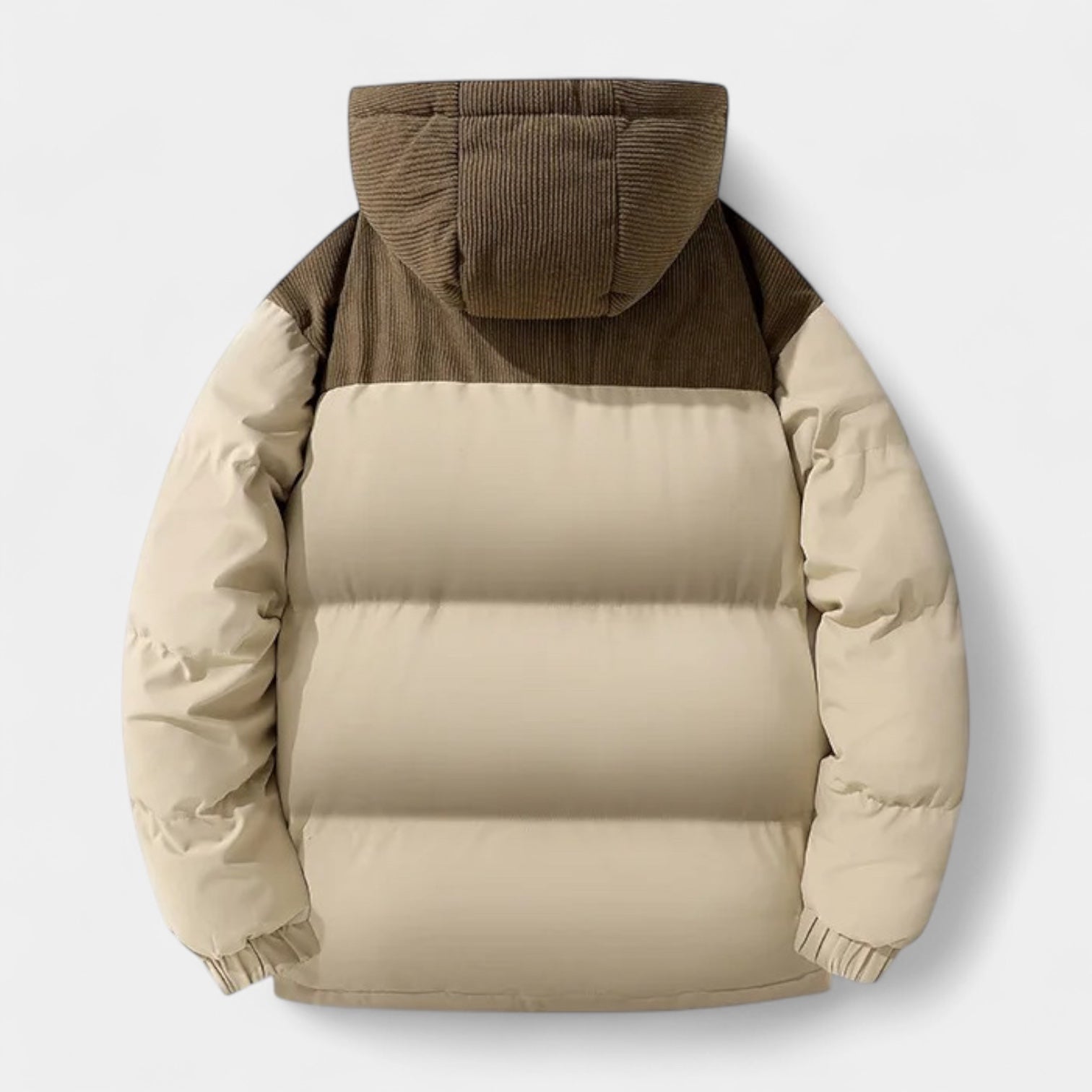 Vintares | Corduoroy Detail Winter Puffer for Men