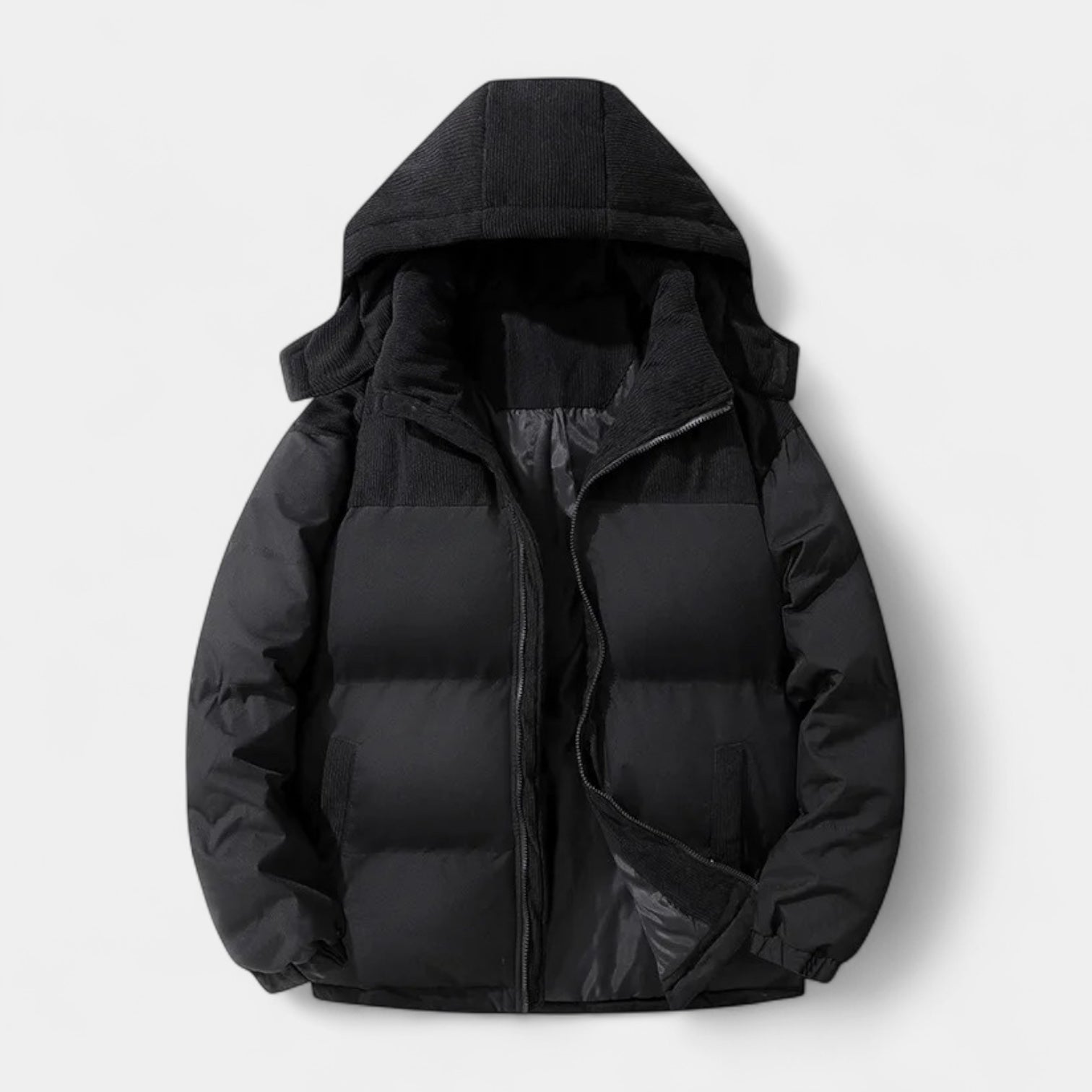 Vintares | Corduoroy Detail Winter Puffer for Men