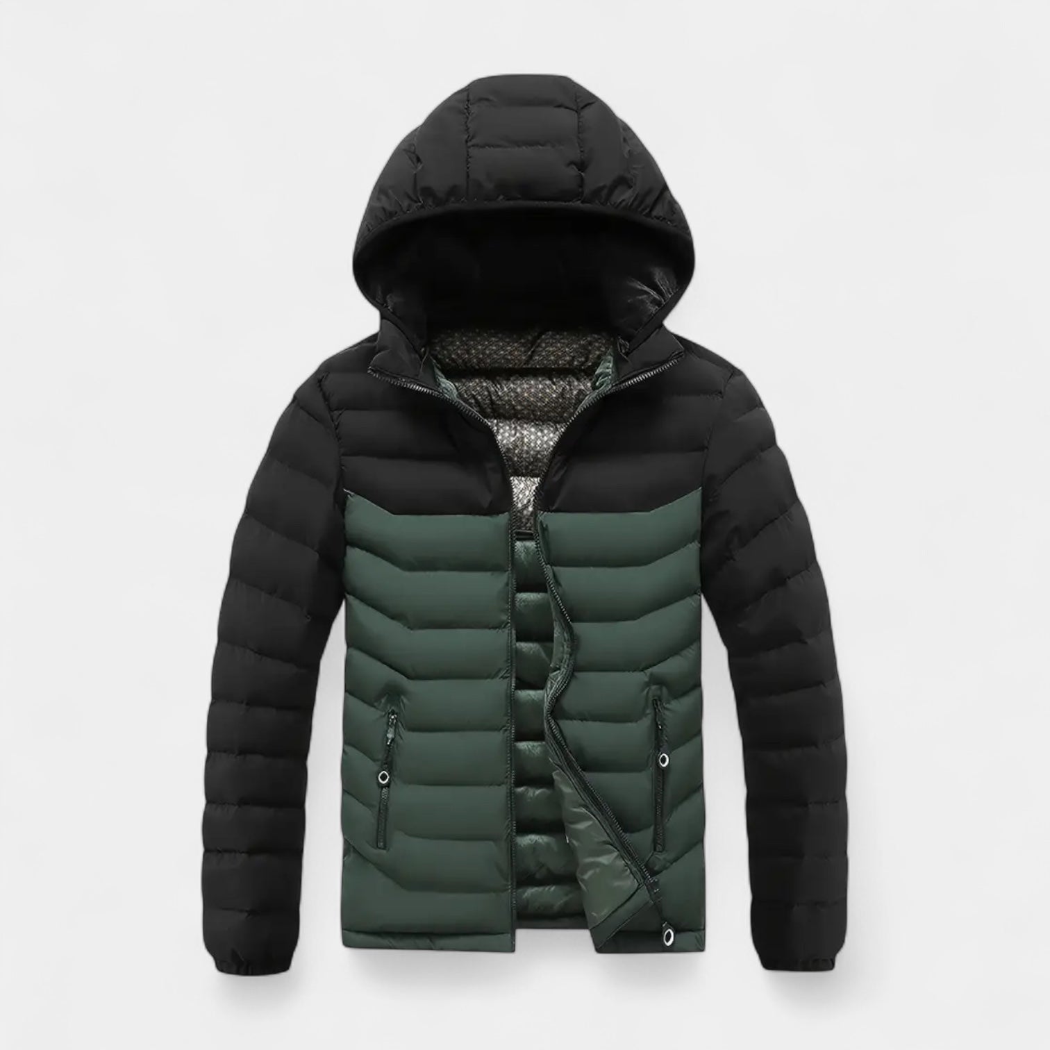 Vintares | Two-Tone Puffer Jacket for Men