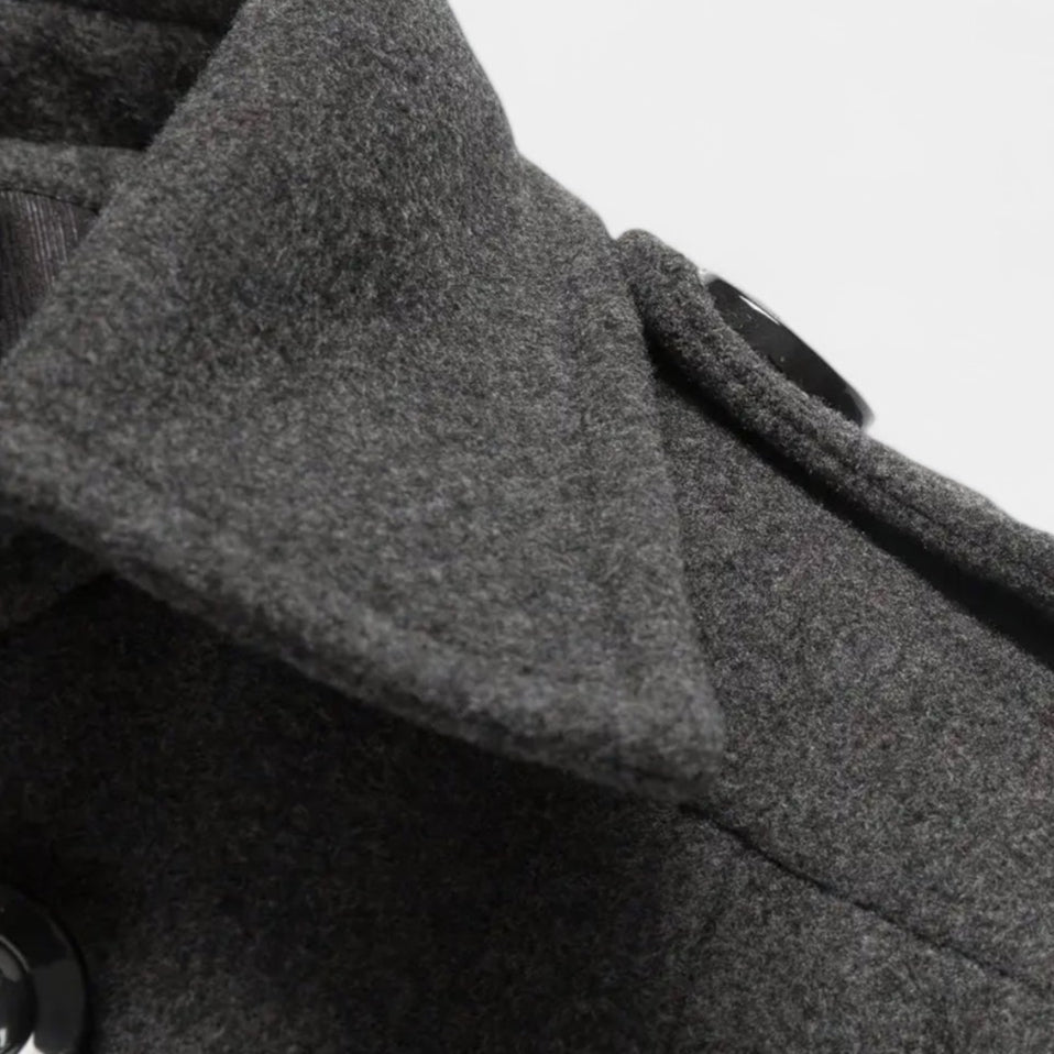Vintares | Double-Breasted Coat for Men