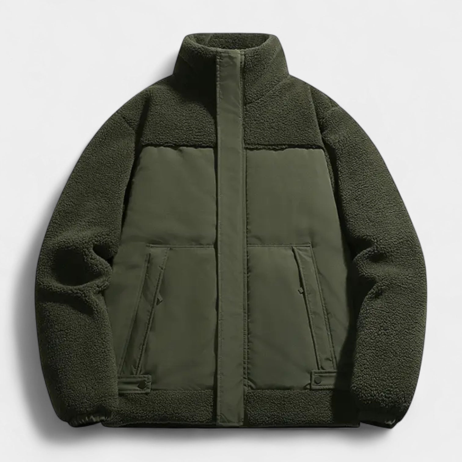 Vintares | Reversible Sherpa Puffer Jacket for Men