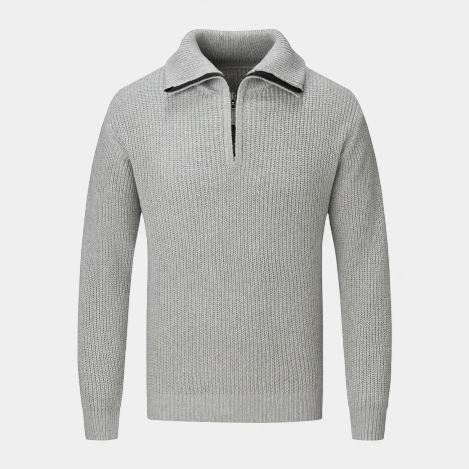 Vintares | Knitted Half-Zip Jumper for Men