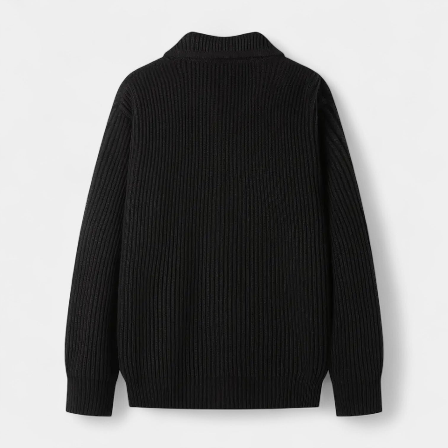 Vintares | Ribbed Knit Button-Up Cardigan for Men