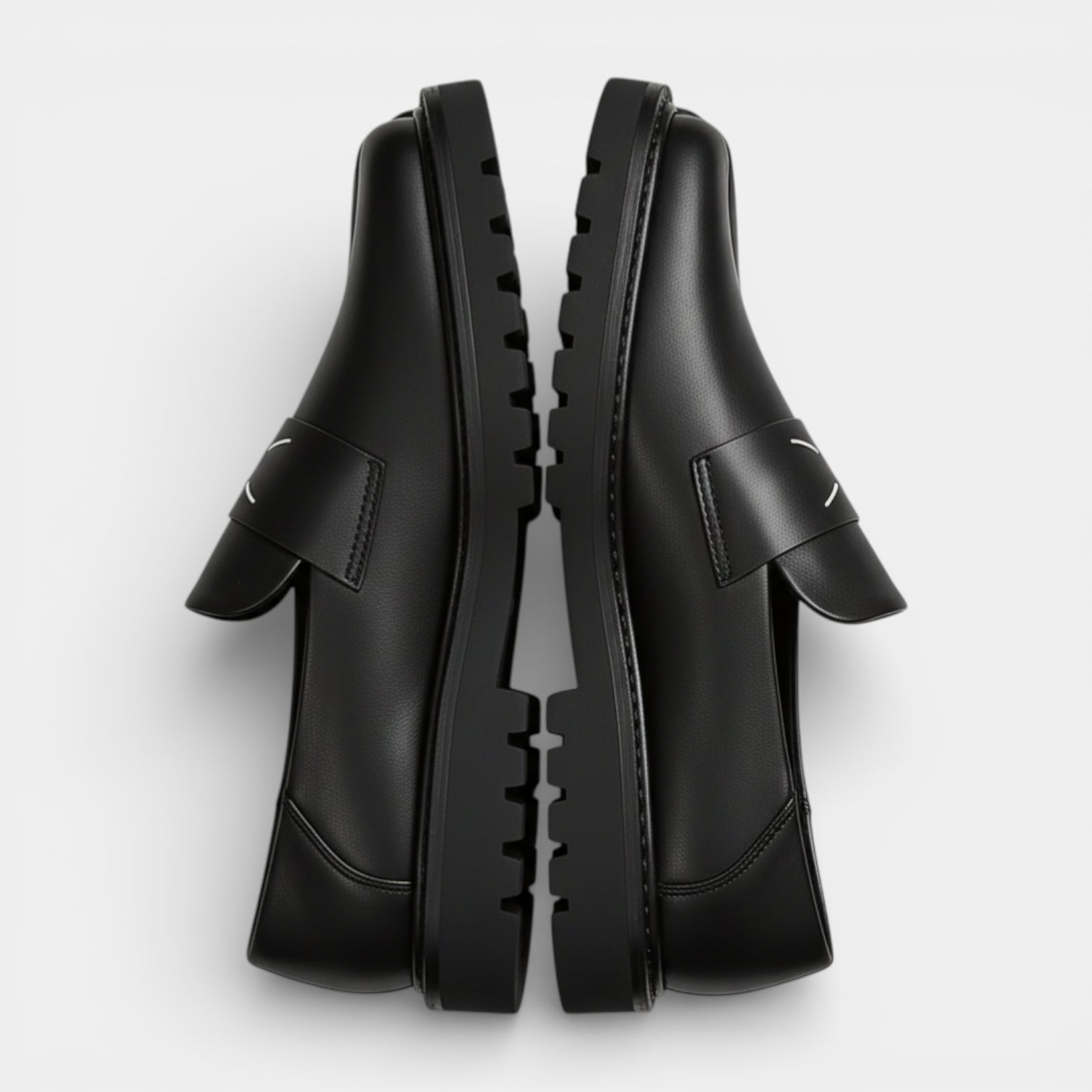 Split-Toe Loafer Dress Shoes Slip-On for Men