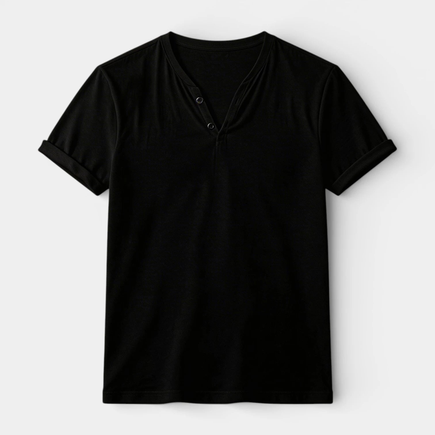 Henley T-Shirt Short Sleeve Regular Fit for Men