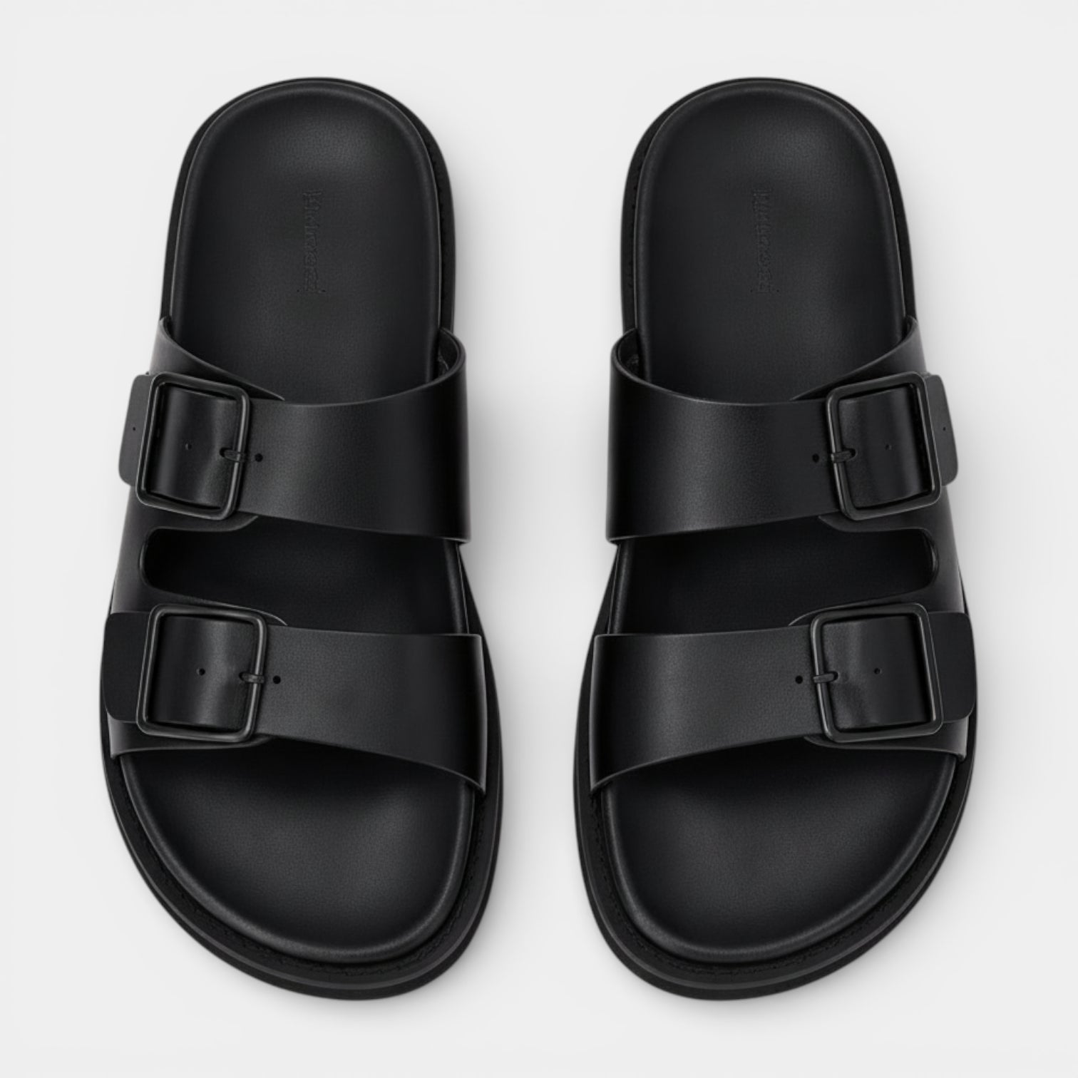 Vintares | Men’s Double Buckle Slide Sandals
