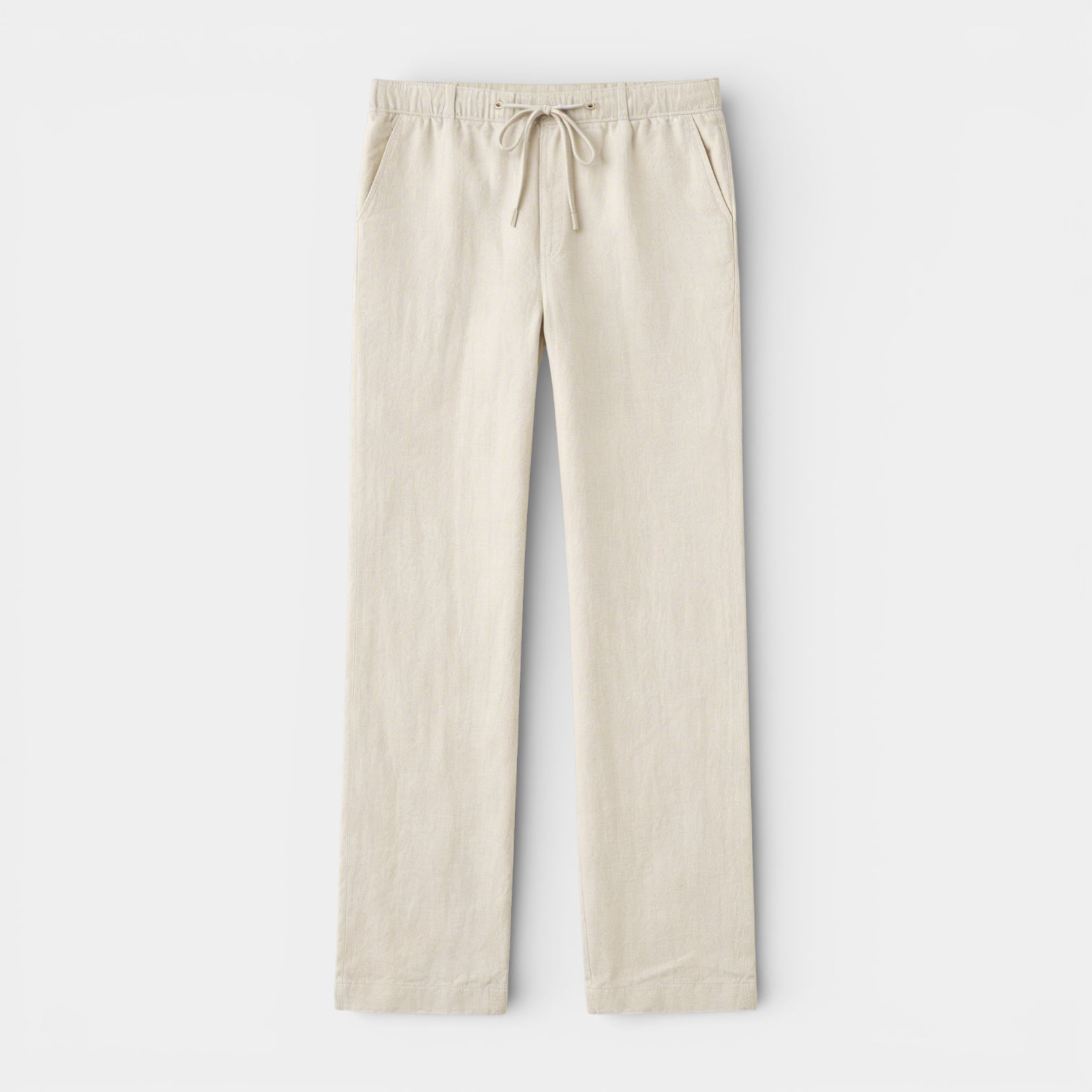 Vintares | Men’s Drawstring Straight Leg Pants - Elastic Waist