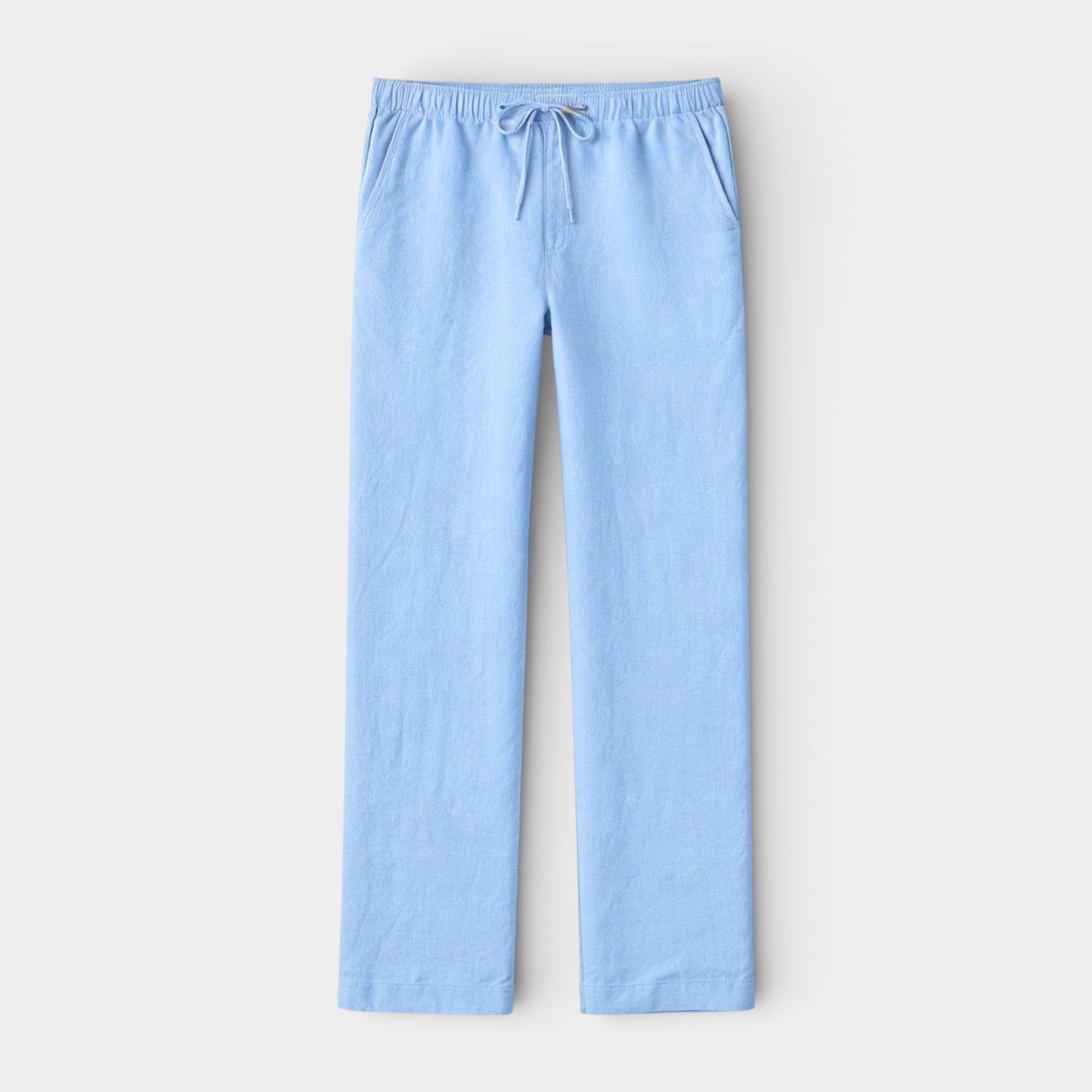 Vintares | Men’s Drawstring Straight Leg Pants - Elastic Waist