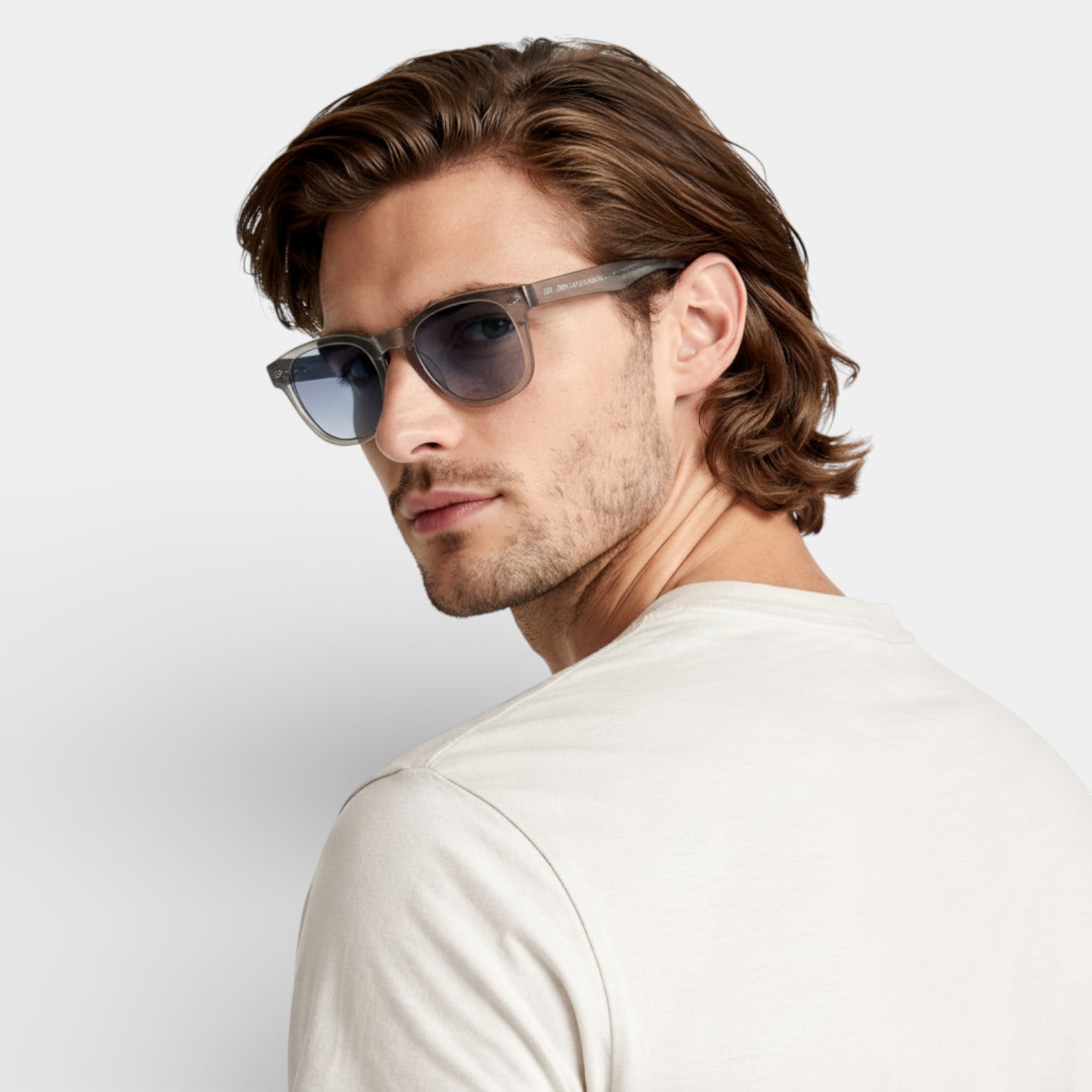 Vintares | Men’s Square Frame Sunglasses With Tinted Lenses