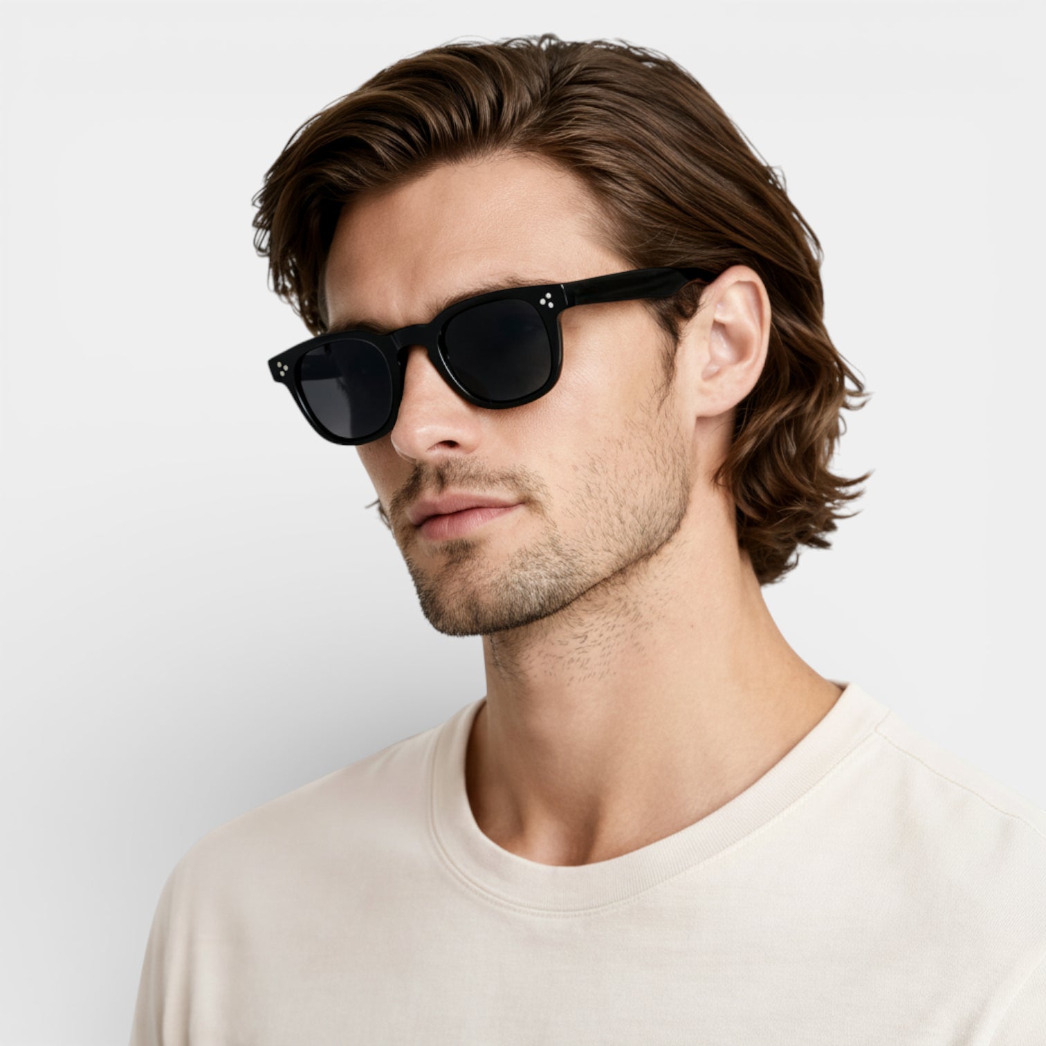Vintares | Men’s Square Frame Sunglasses With Tinted Lenses