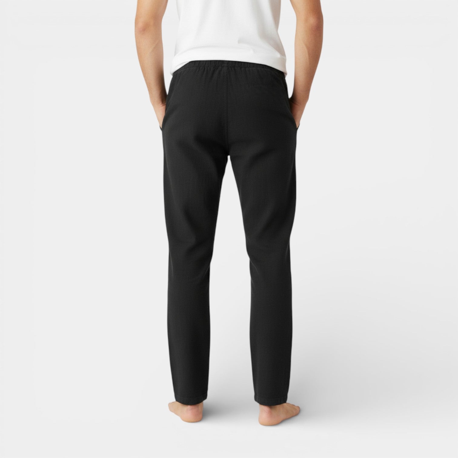 Vintares | Men’s Drawstring Tapered Pants – Relaxed Fit