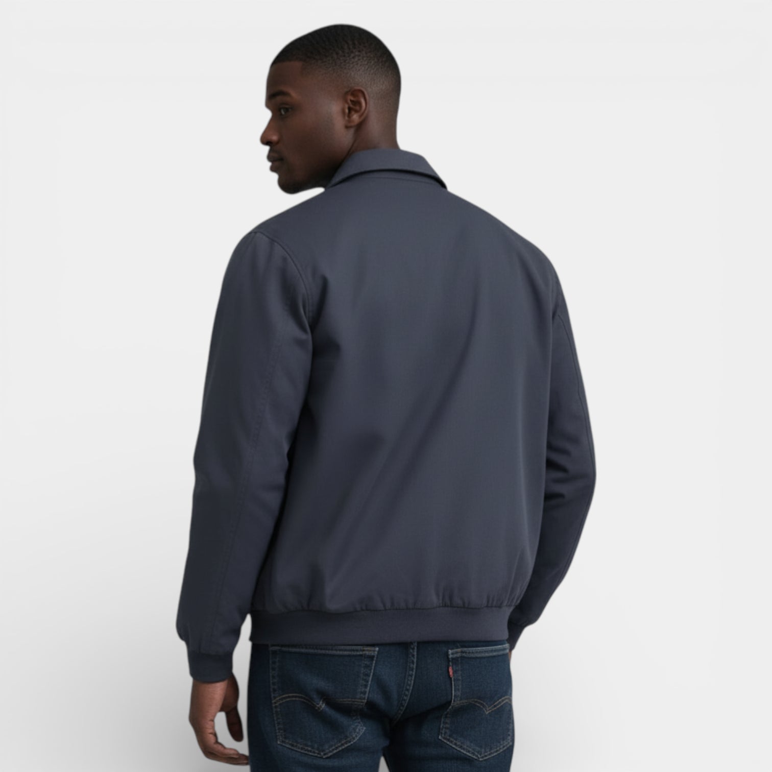 Vintares | Men’s Classic Zip-Up Jacket with Stand Collar