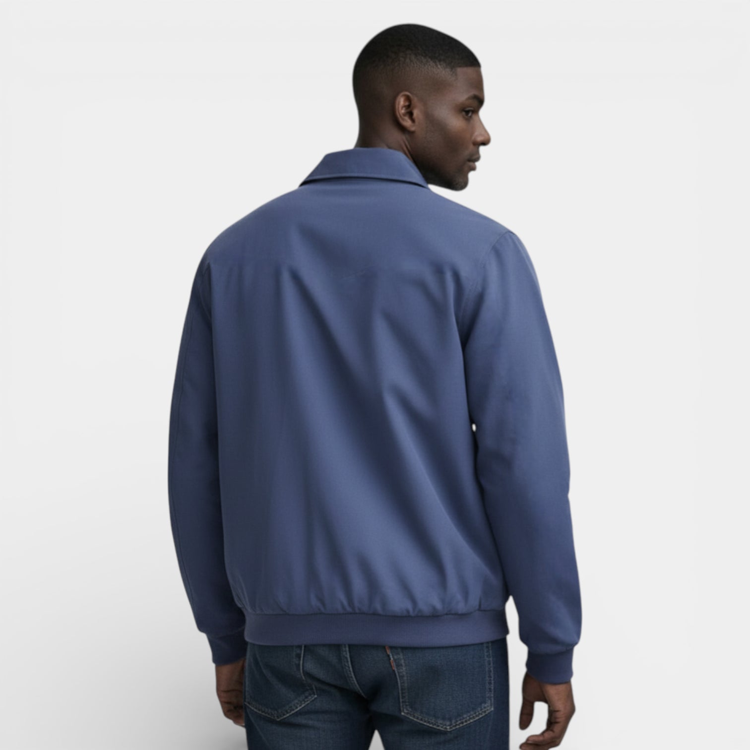 Vintares | Men’s Classic Zip-Up Jacket with Stand Collar
