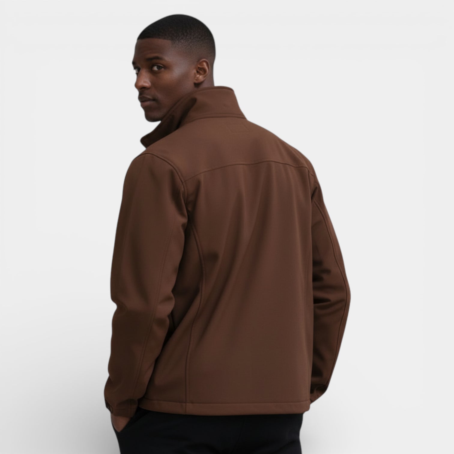 Vintares | Men’s Classic Zip-Up Jacket with Stand Collar
