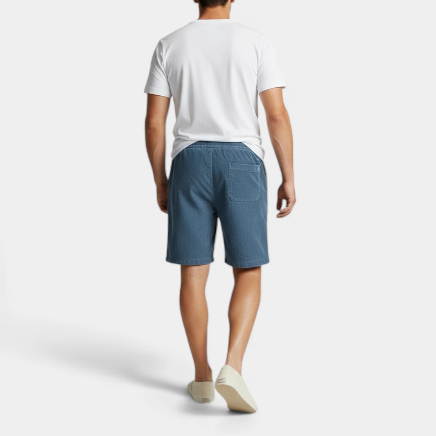 Vintares | Men’s Corduroy Drawstring Shorts - Elastic Waist
