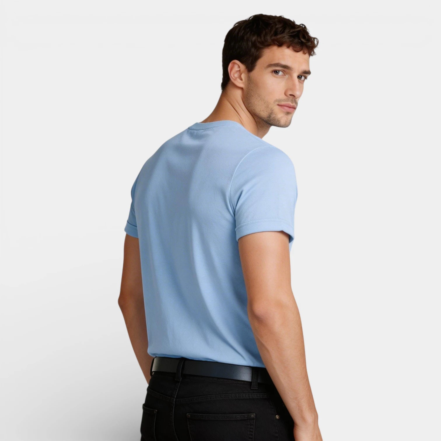 Henley T-Shirt Short Sleeve Regular Fit for Men