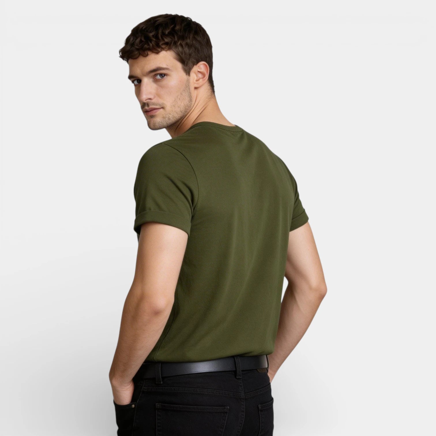 Henley T-Shirt Short Sleeve Regular Fit for Men
