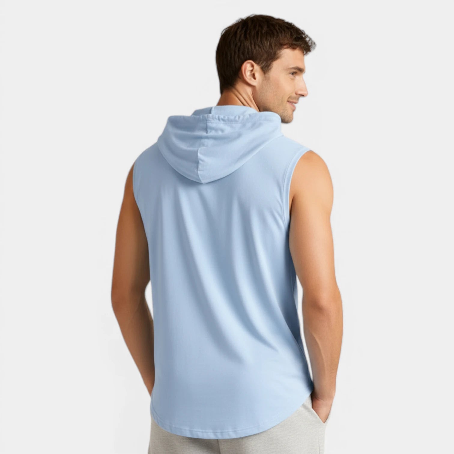 Vintares | Men’s Sleeveless Drawstring Hooded Pullover