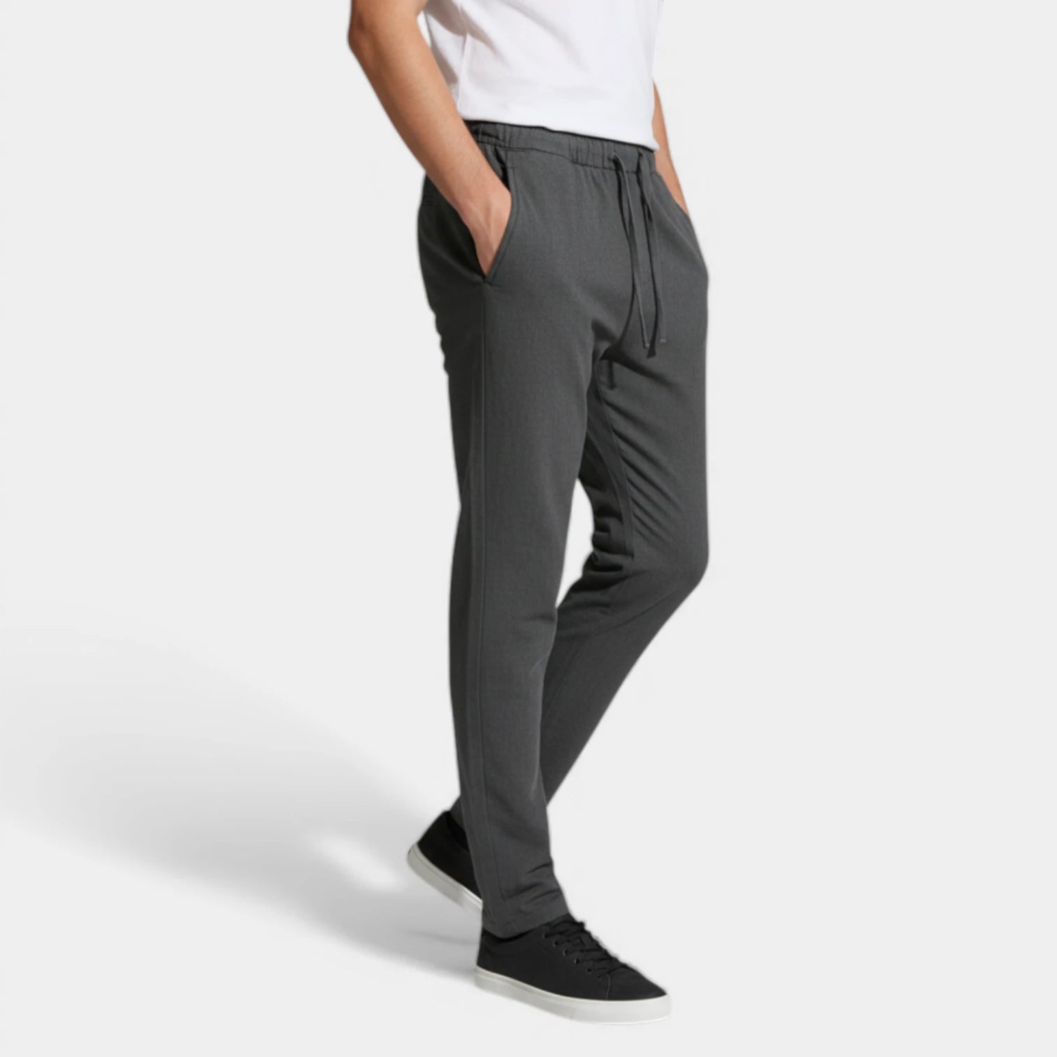 Vintares | Men’s Drawstring Elastic Waist Straight Leg Pants