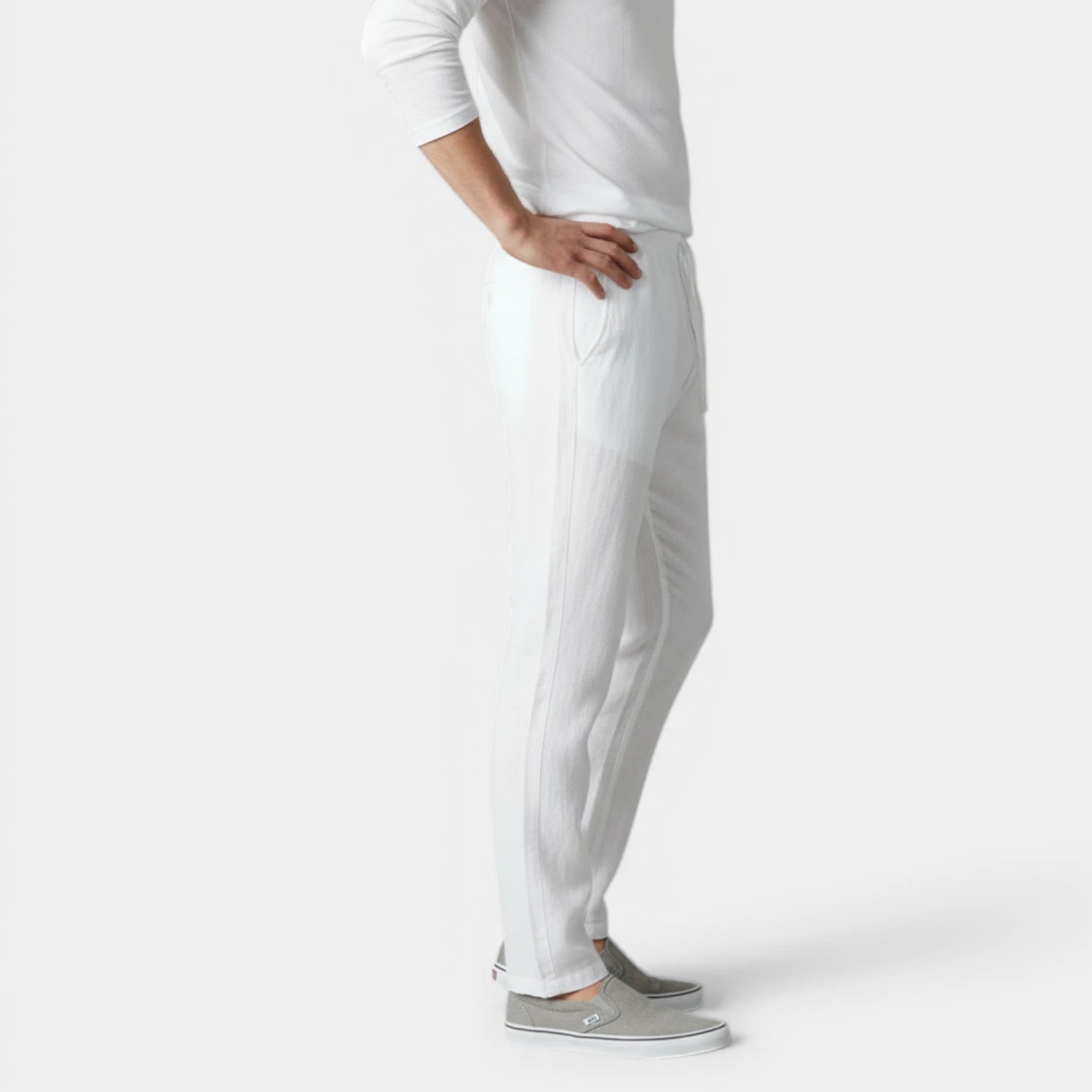 Vintares | Men’s Drawstring Elastic Waist Straight Leg Pants