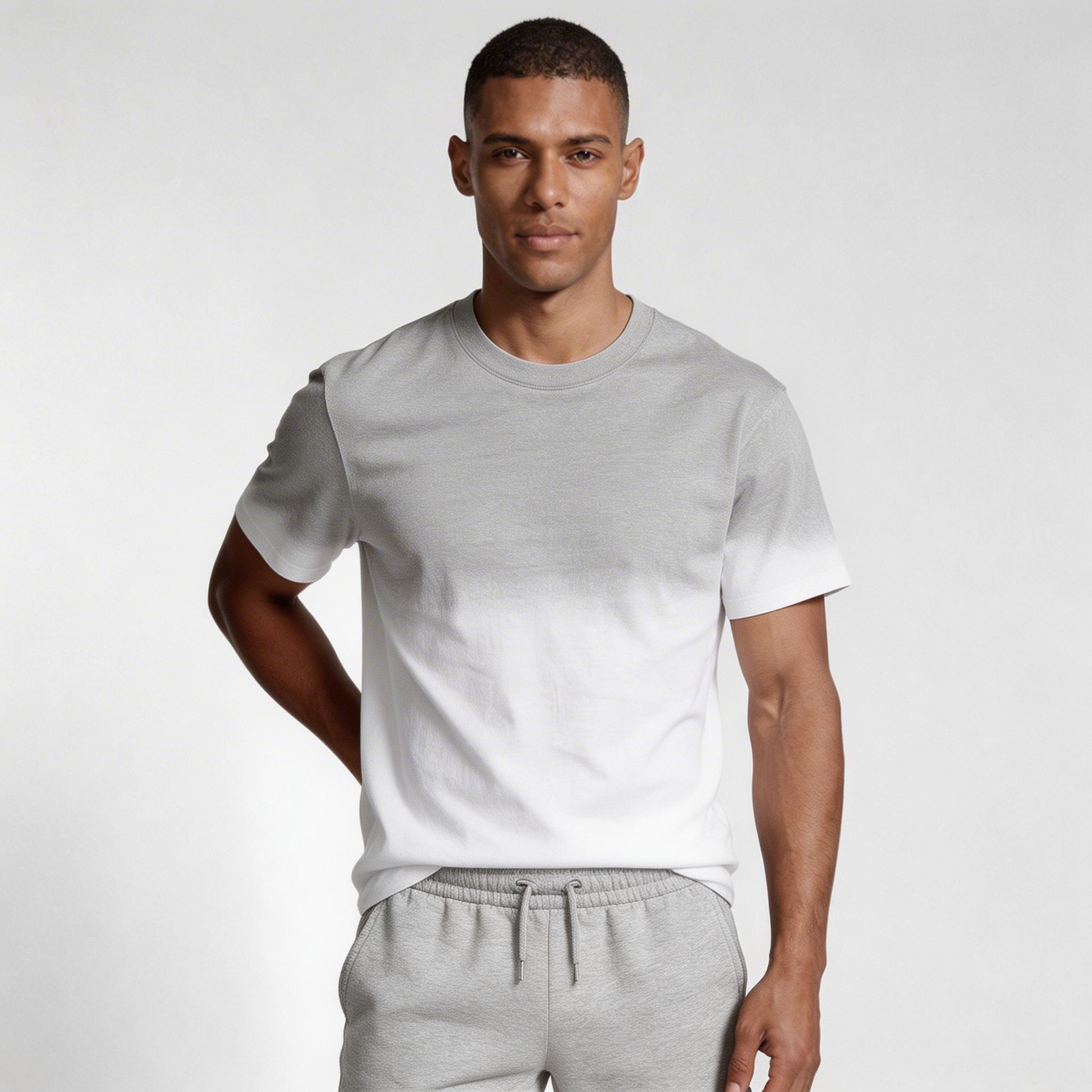 Vintares | Men’s Short Sleeve Crew Neck T-Shirt - Ombre Gradient