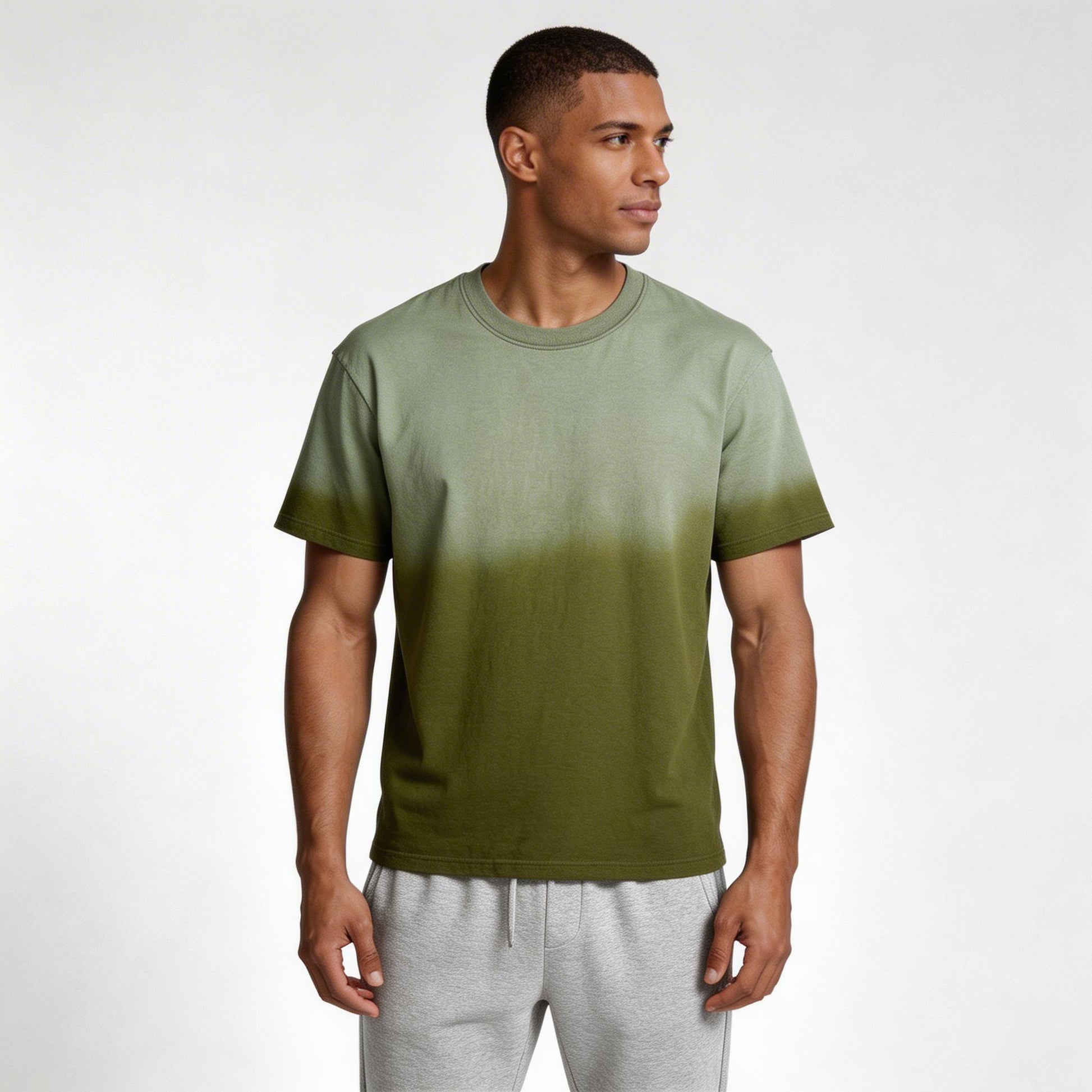 Vintares | Men’s Short Sleeve Crew Neck T-Shirt - Ombre Gradient