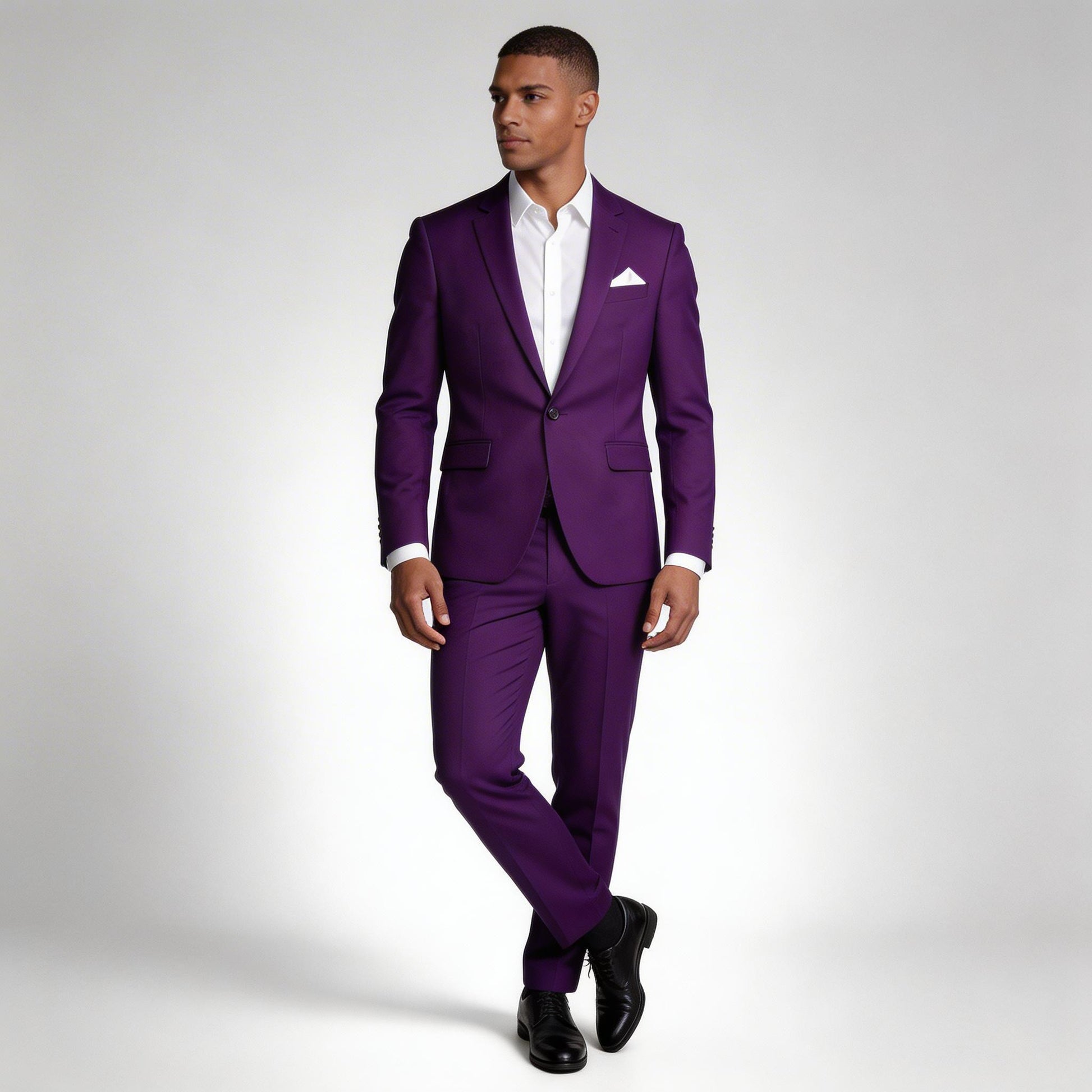 Vintares | Men’s Two Piece Suit Set Single Button Blazer and Tailored Trousers