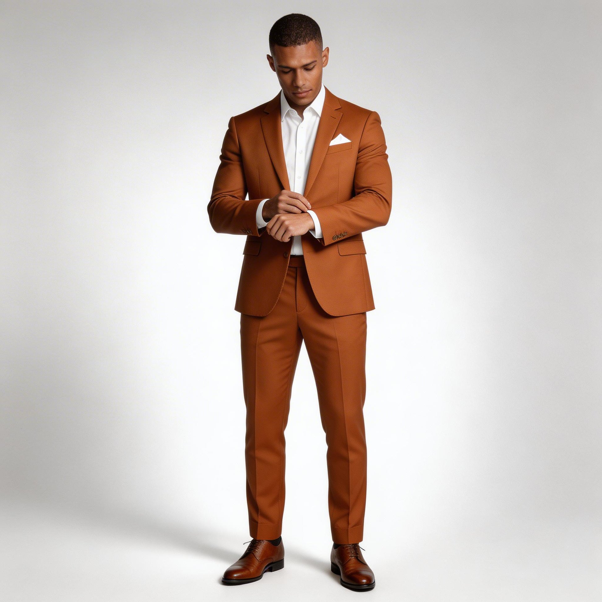 Vintares | Men’s Two Piece Suit Set Single Button Blazer and Tailored Trousers