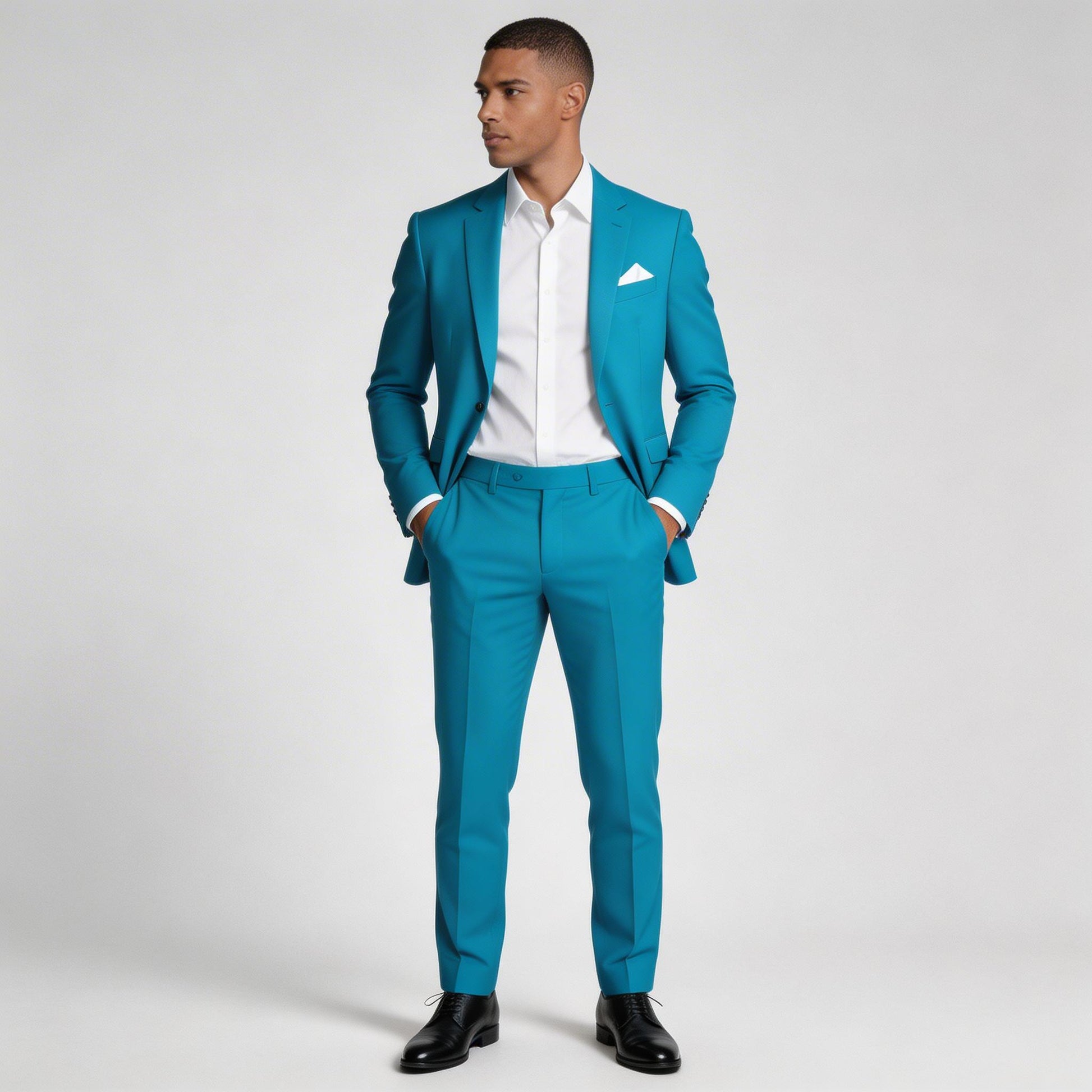 Vintares | Men’s Two Piece Suit Set Single Button Blazer and Tailored Trousers