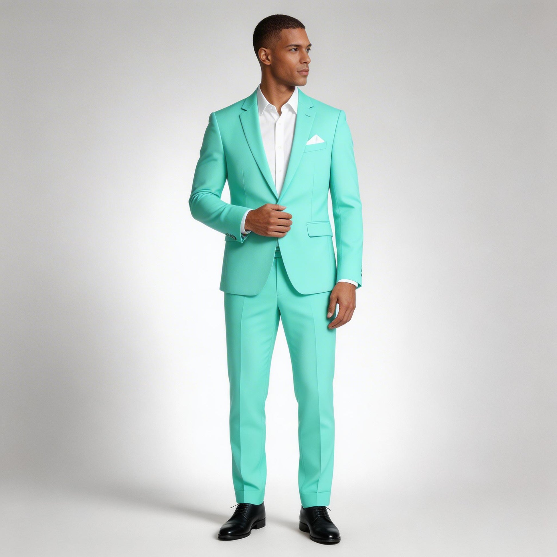 Vintares | Men’s Two Piece Suit Set Single Button Blazer and Tailored Trousers