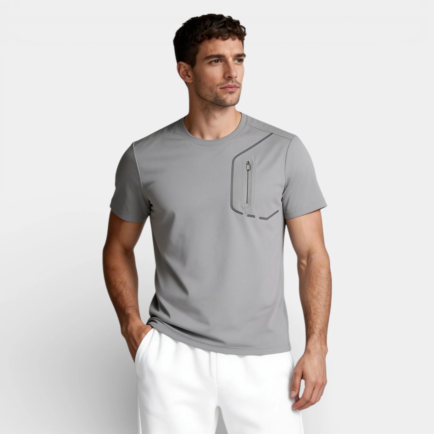 Crew Neck Running T-Shirt Short Sleeve for Men