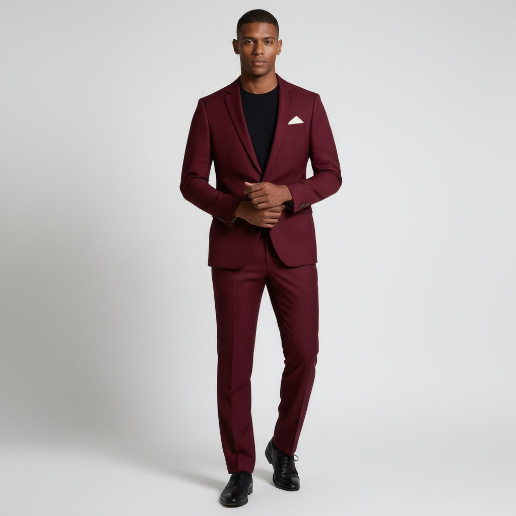 Vintares | Men’s Two Piece Suit Set Single Button Blazer and Tailored Trousers