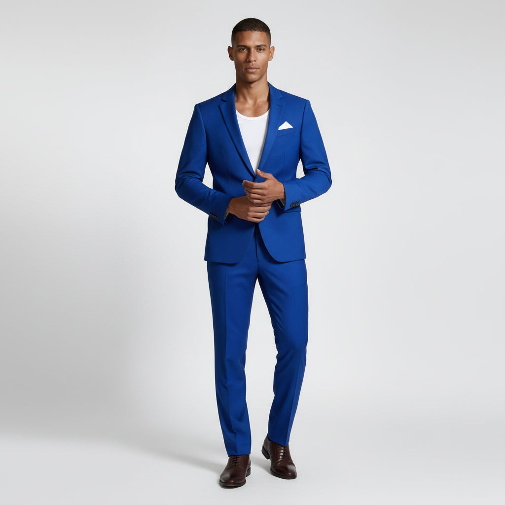 Vintares | Men’s Two Piece Suit Set Single Button Blazer and Tailored Trousers