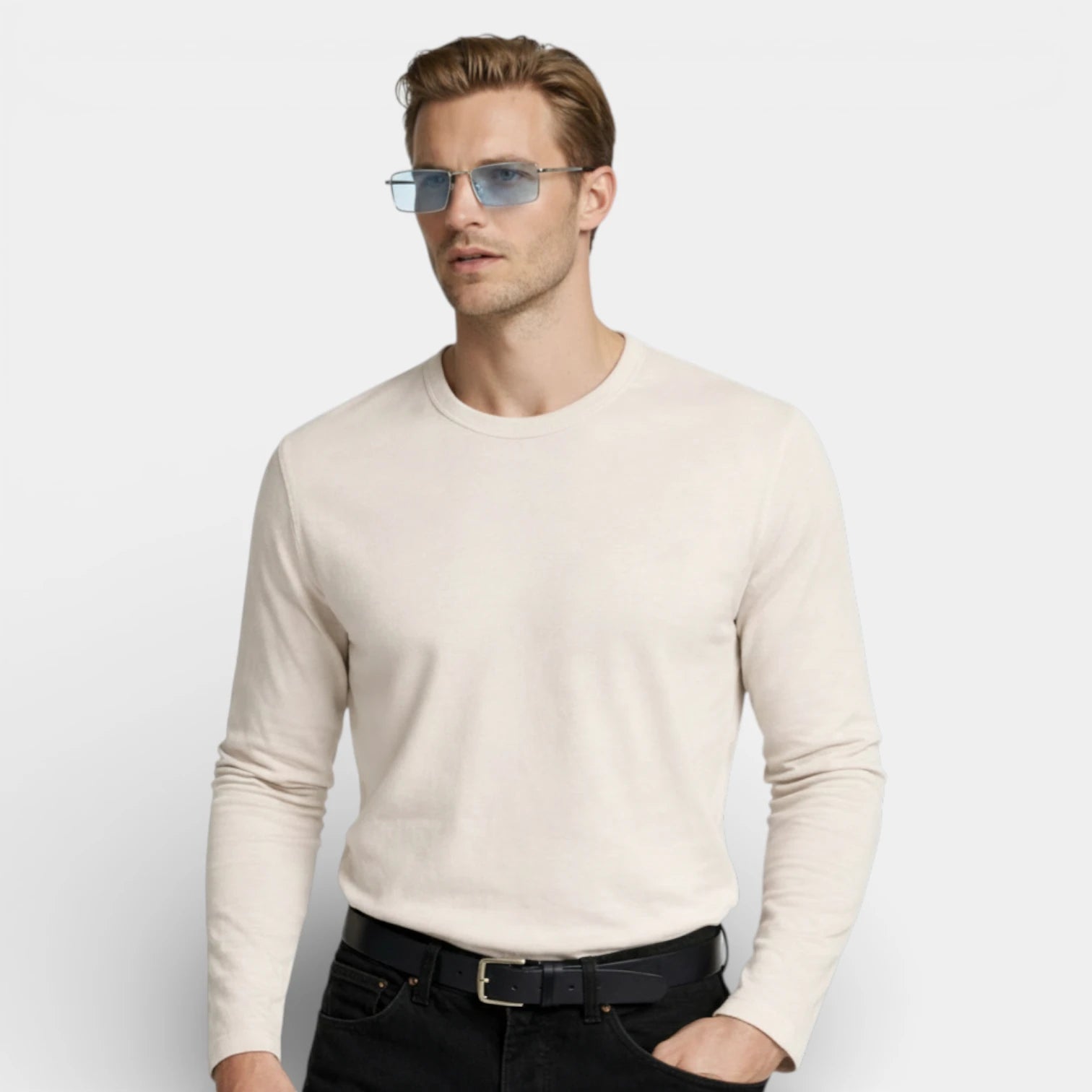 Vintares | Men’s Rectangular Metal Frame Sunglasses
