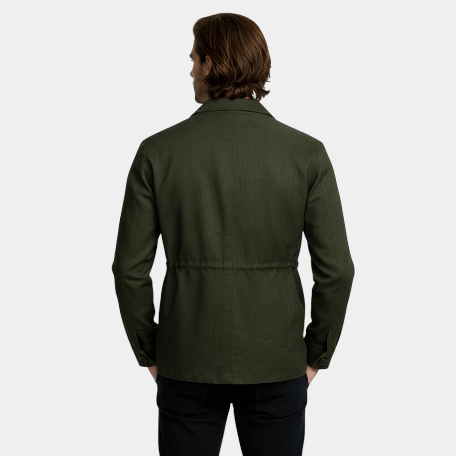 Button-Front Utility Jacket Regular Fit for Men