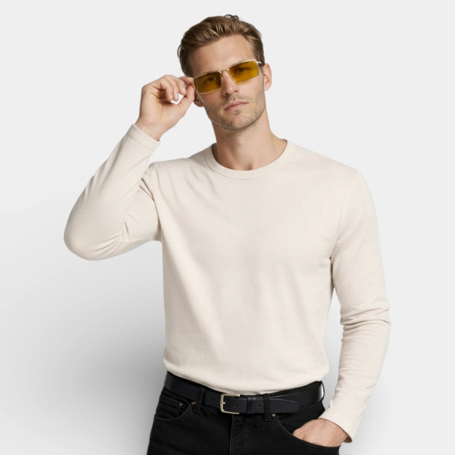Vintares | Men’s Rectangular Metal Frame Sunglasses