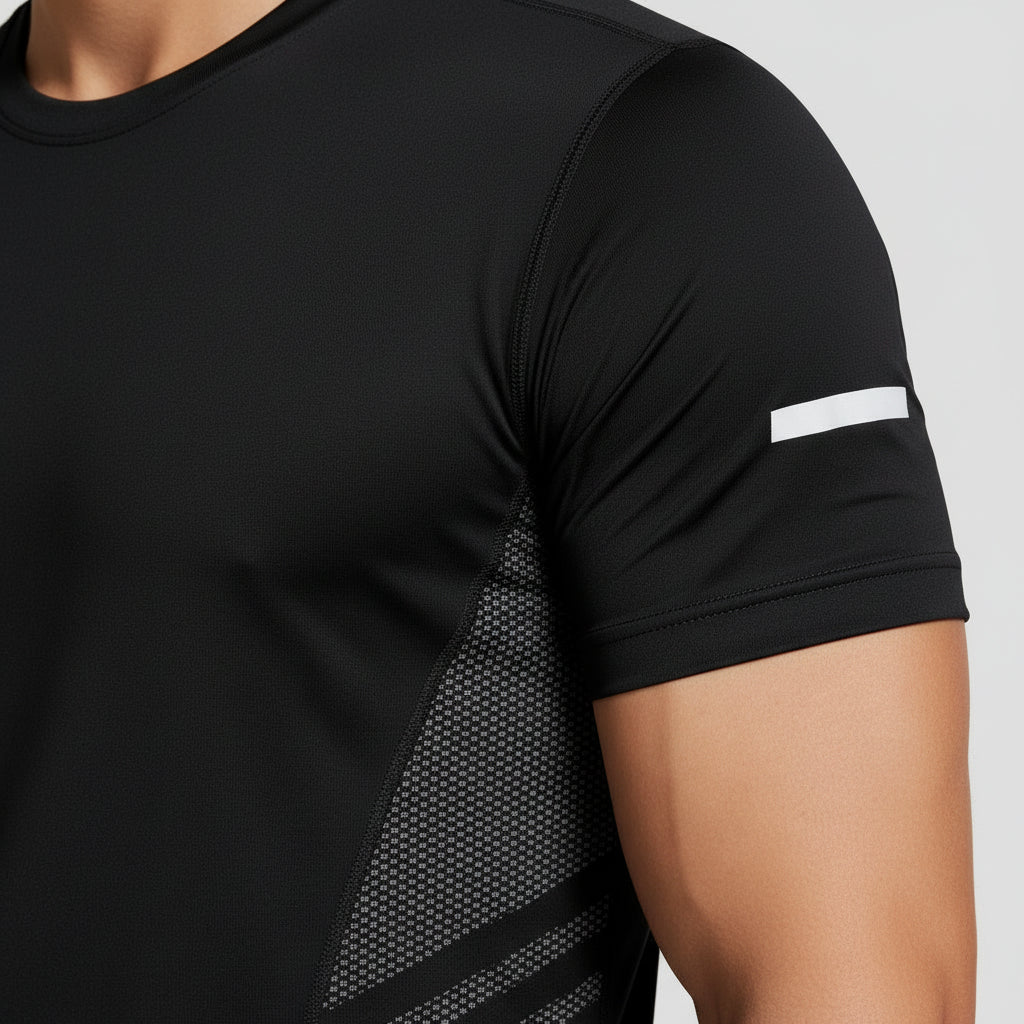 Crew Neck Athletic T-Shirt Regular Fit for Men