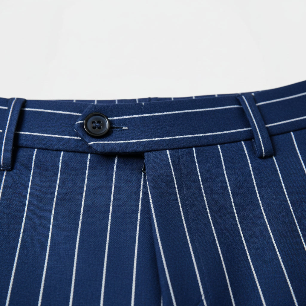 Vintares | Men’s Double Breasted Pinstripe Suit Set