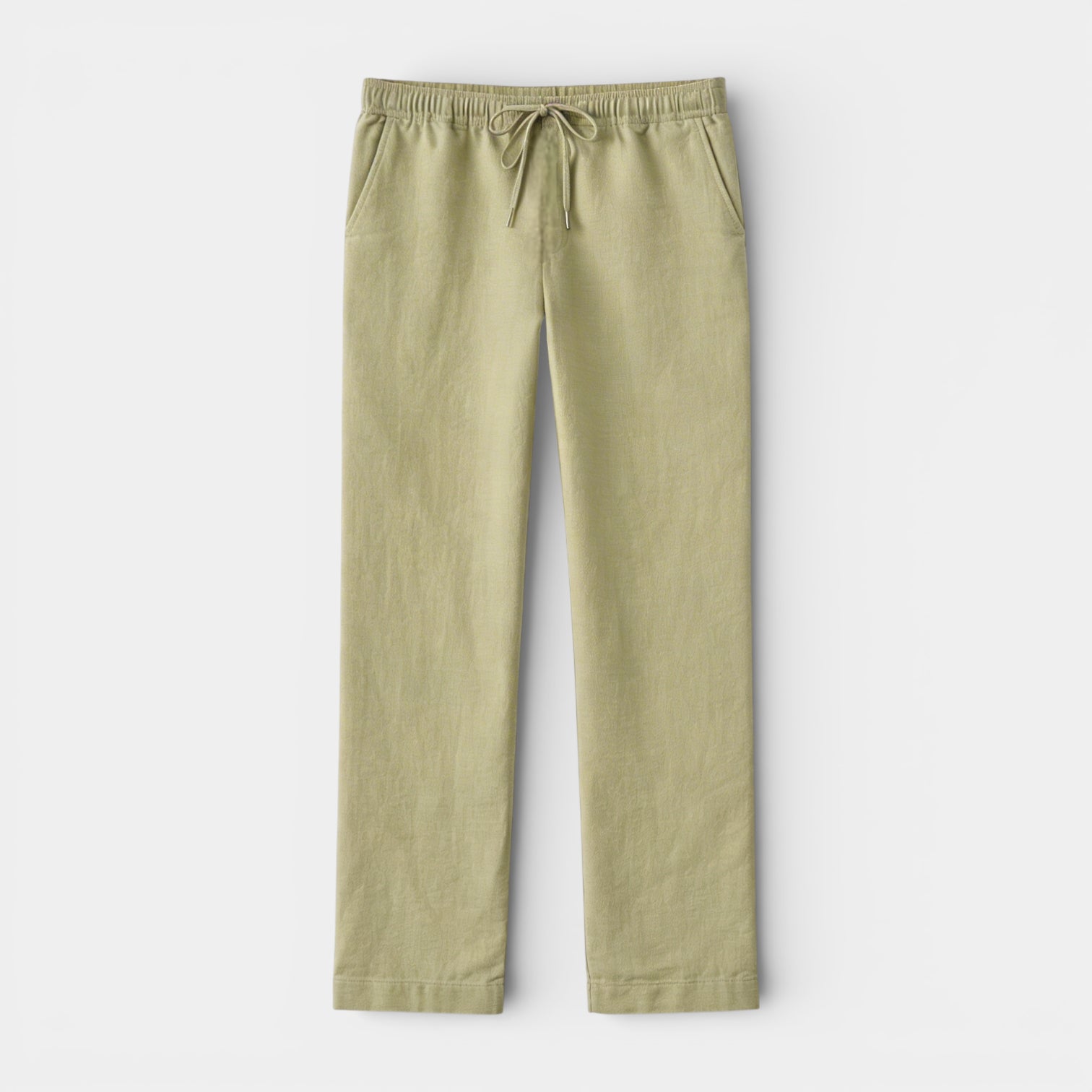 Vintares | Men’s Drawstring Straight Leg Pants - Elastic Waist