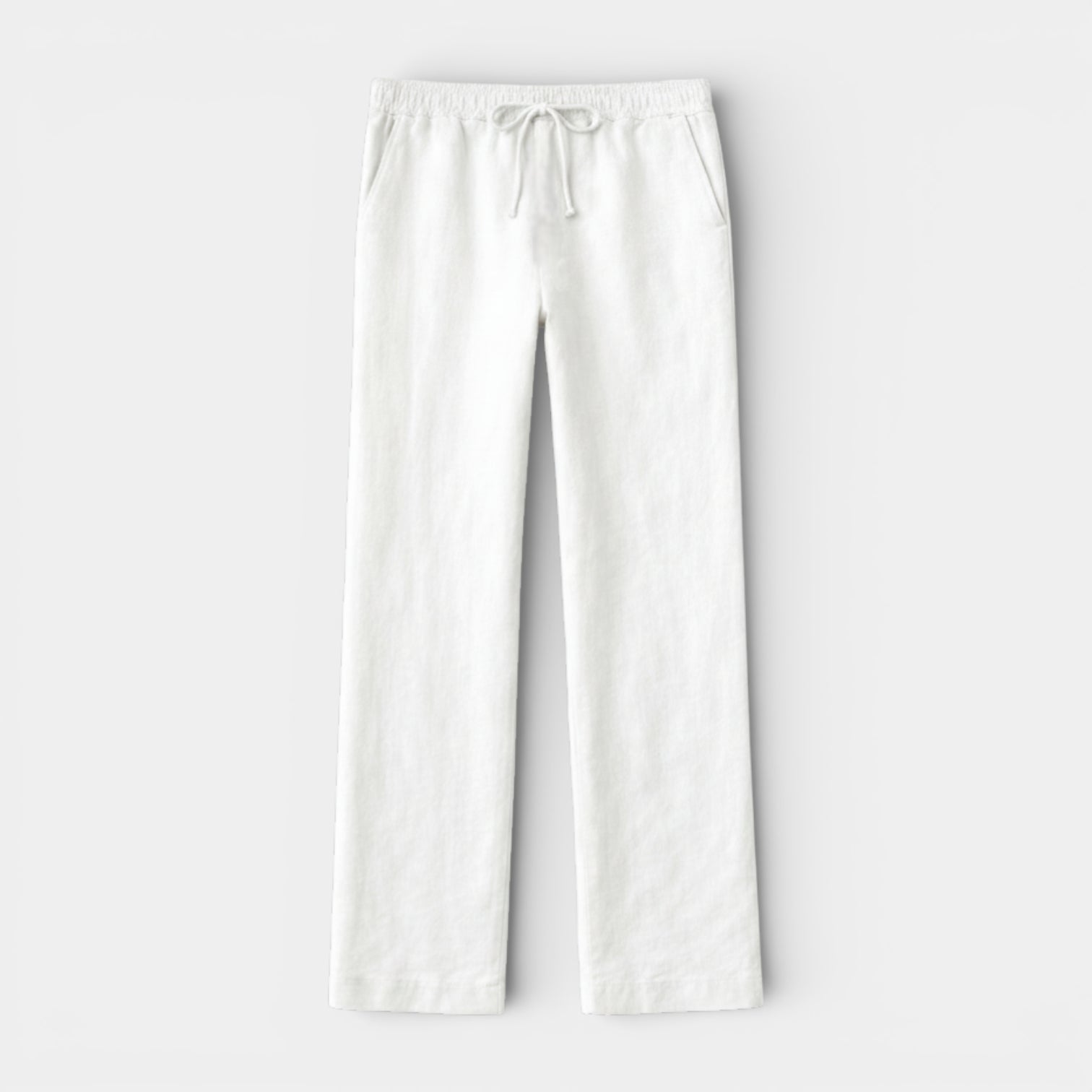 Vintares | Men’s Drawstring Straight Leg Pants - Elastic Waist