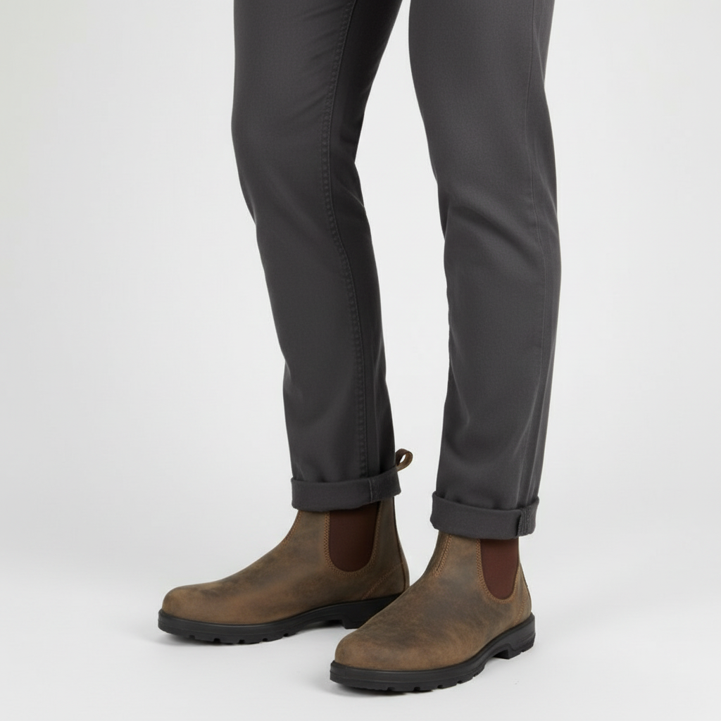 Vintares | Men’s Chelsea Boots – Classic Slip-On Workwear Style