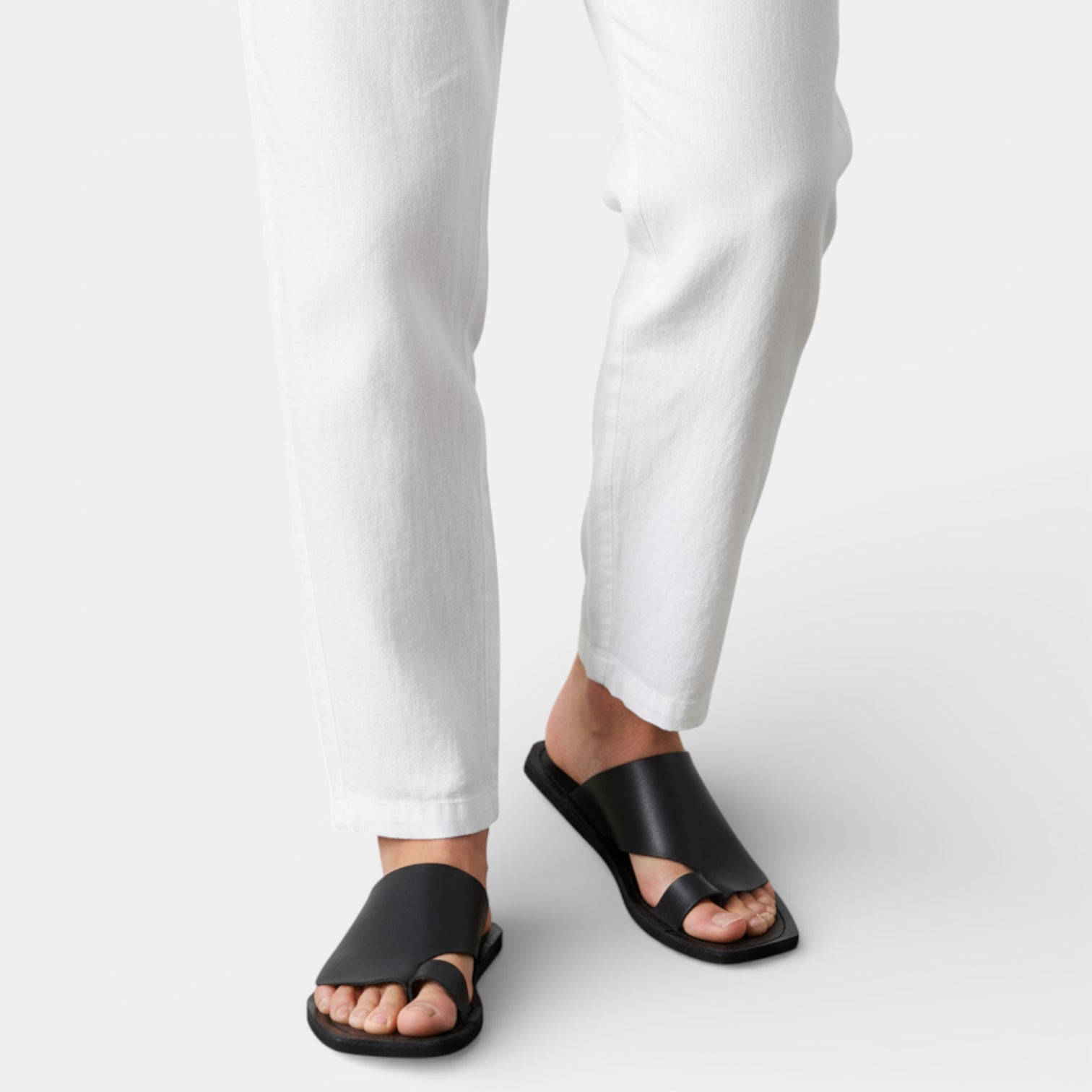 Vintares | Men’s Open Toe Slip-On Sandals with Wide Strap