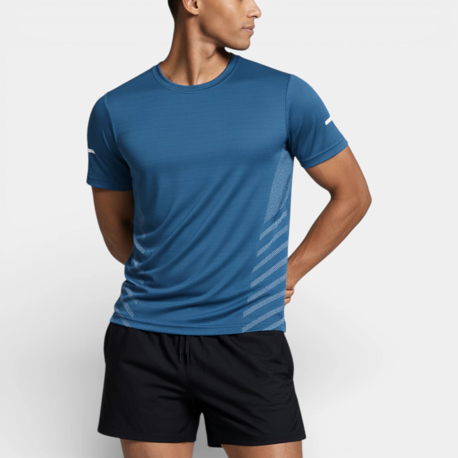 Crew Neck Athletic T-Shirt Regular Fit for Men