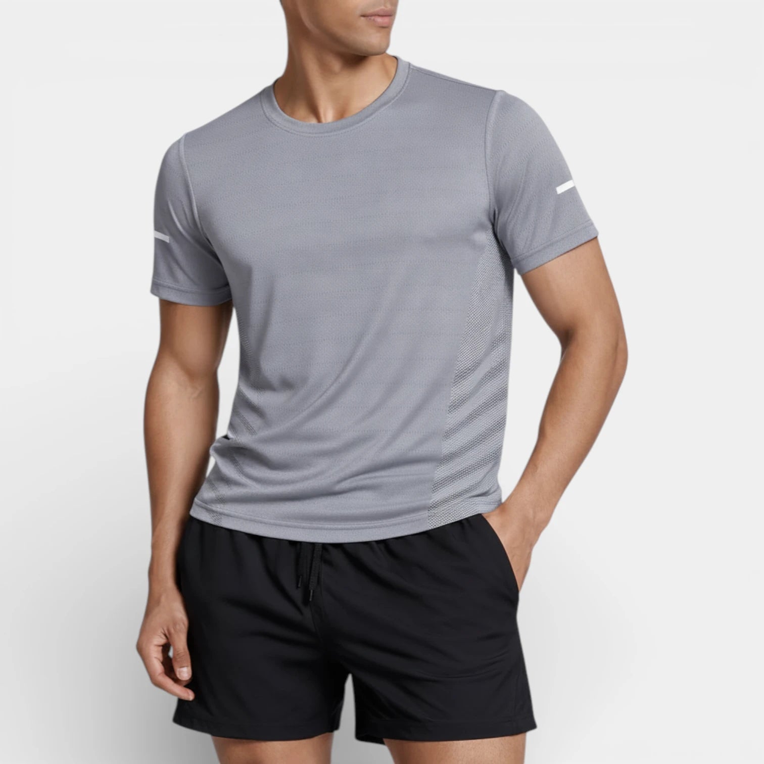 Crew Neck Athletic T-Shirt Regular Fit for Men