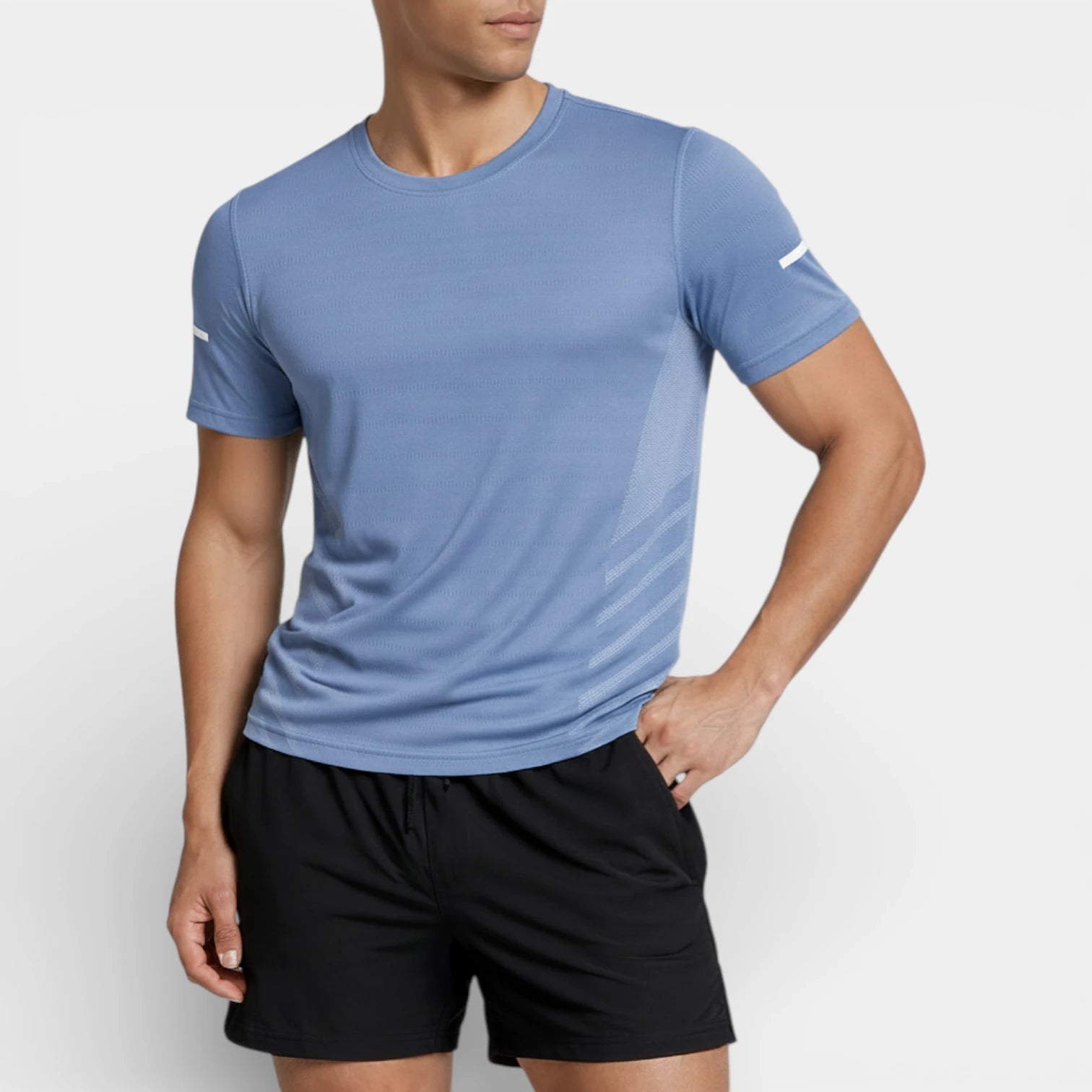 Crew Neck Athletic T-Shirt Regular Fit for Men