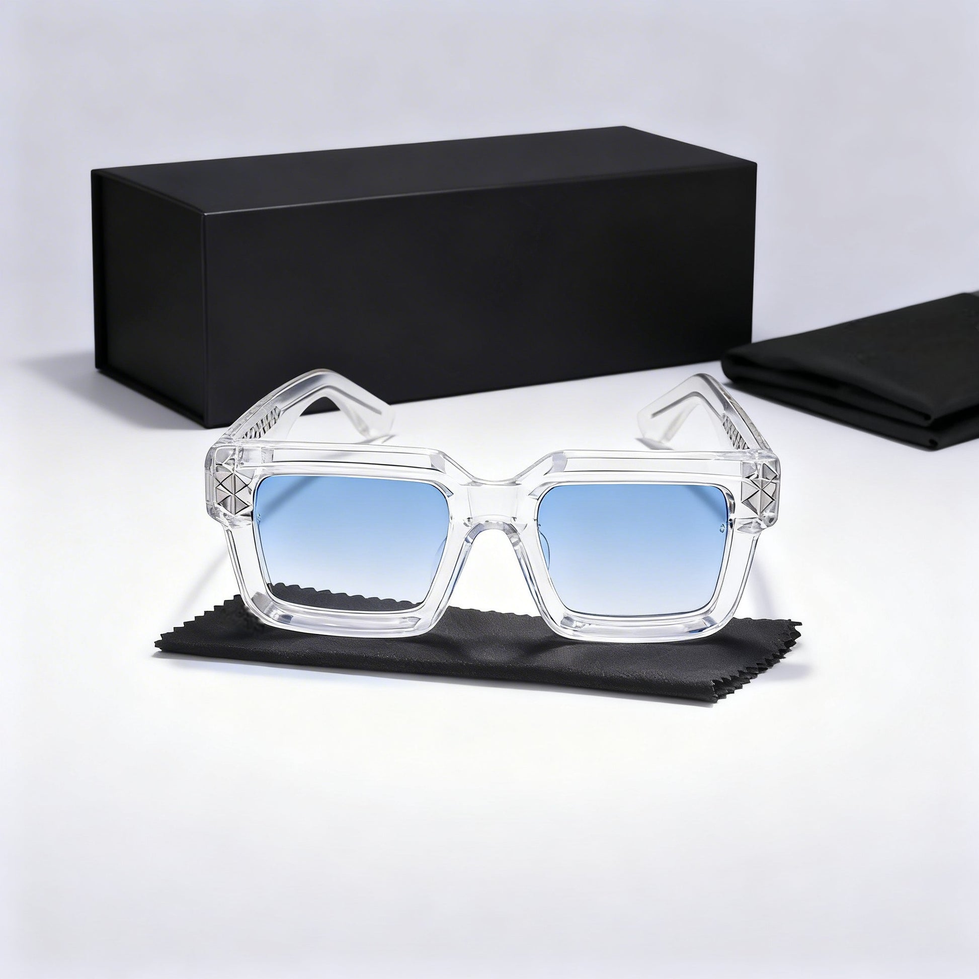 Vintares | Men’s Square Frame Sunglasses with Tinted Lenses