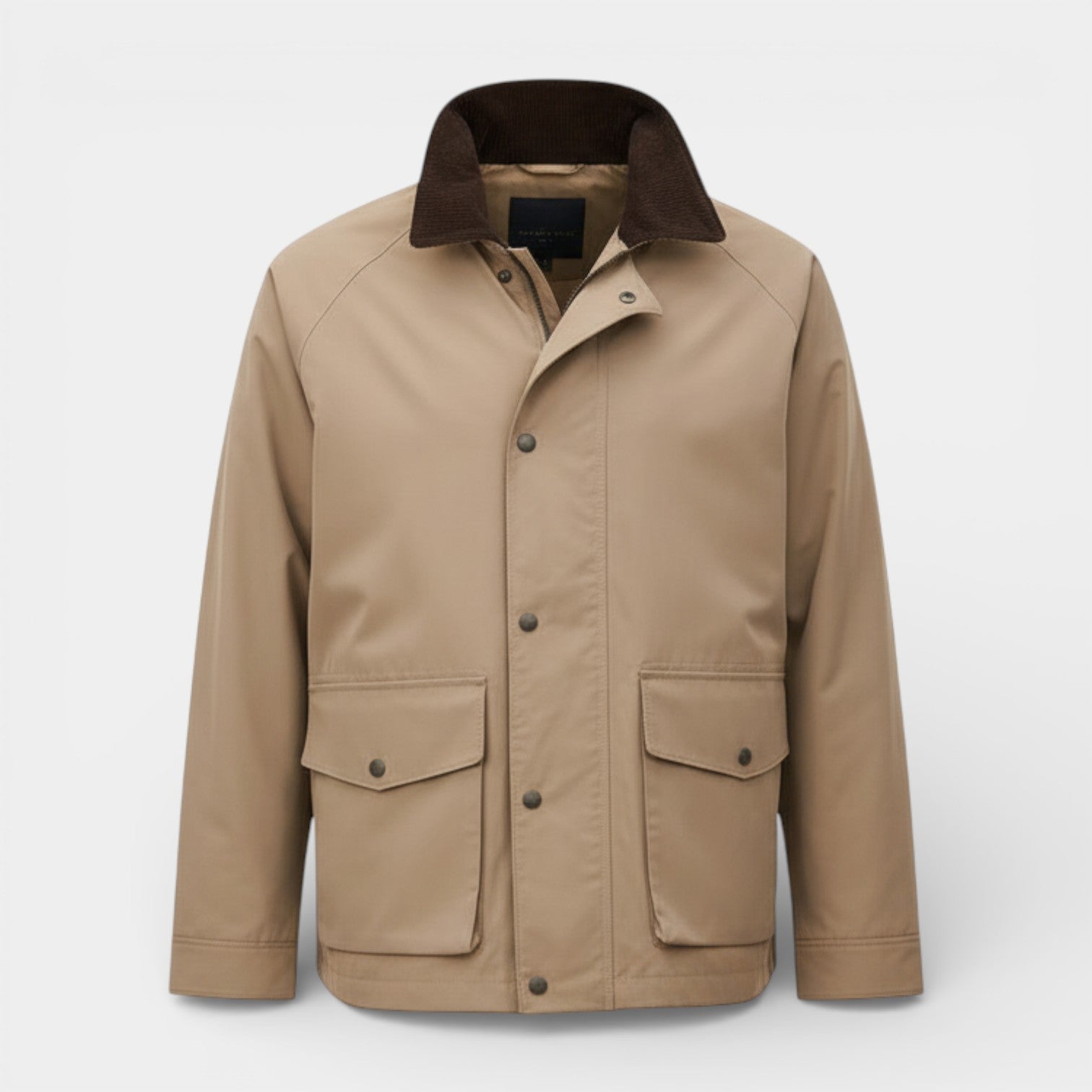 Button-Front Utility Jacket Regular Fit for Men